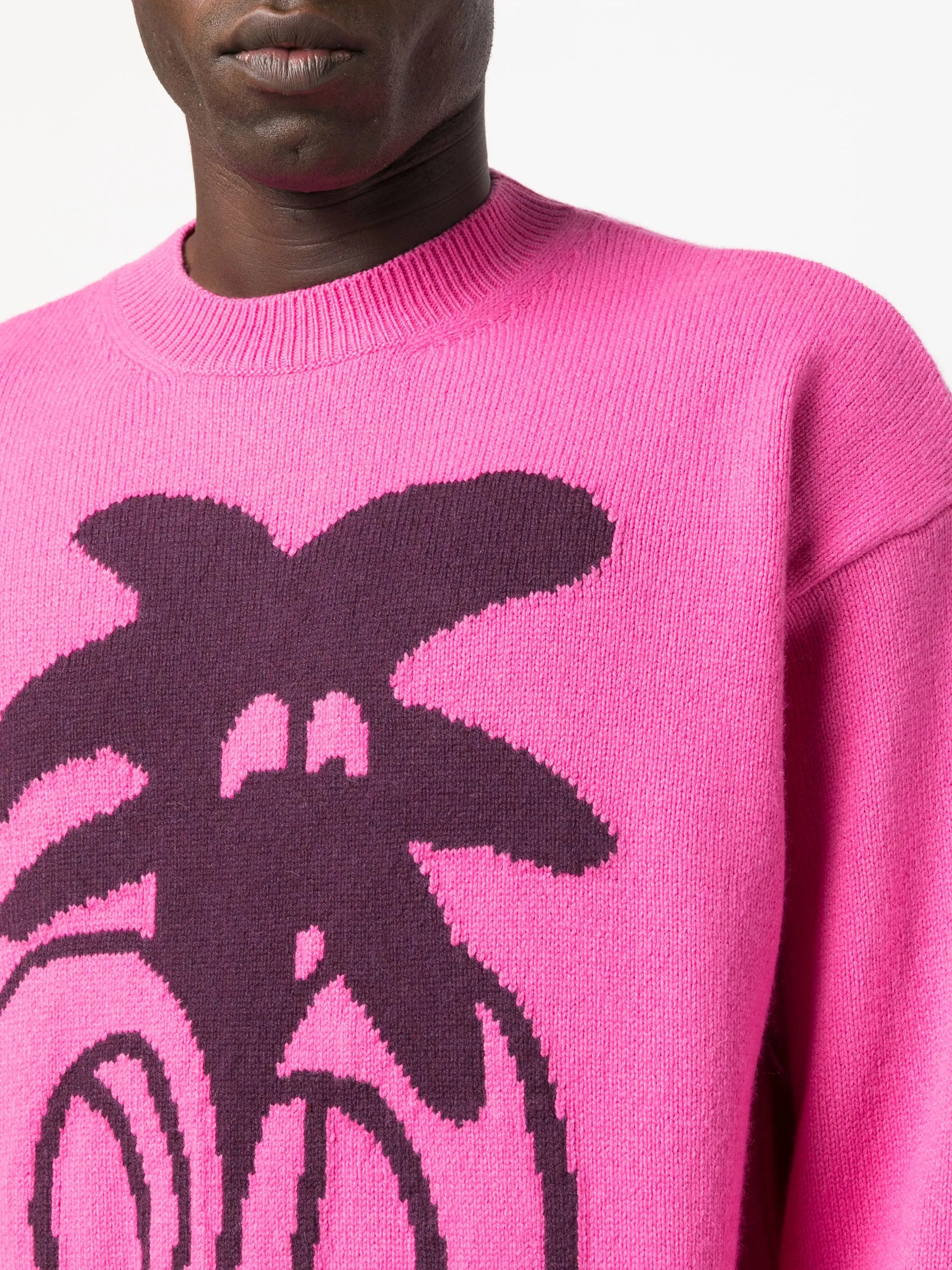Jimmy intarsia-knit jumper