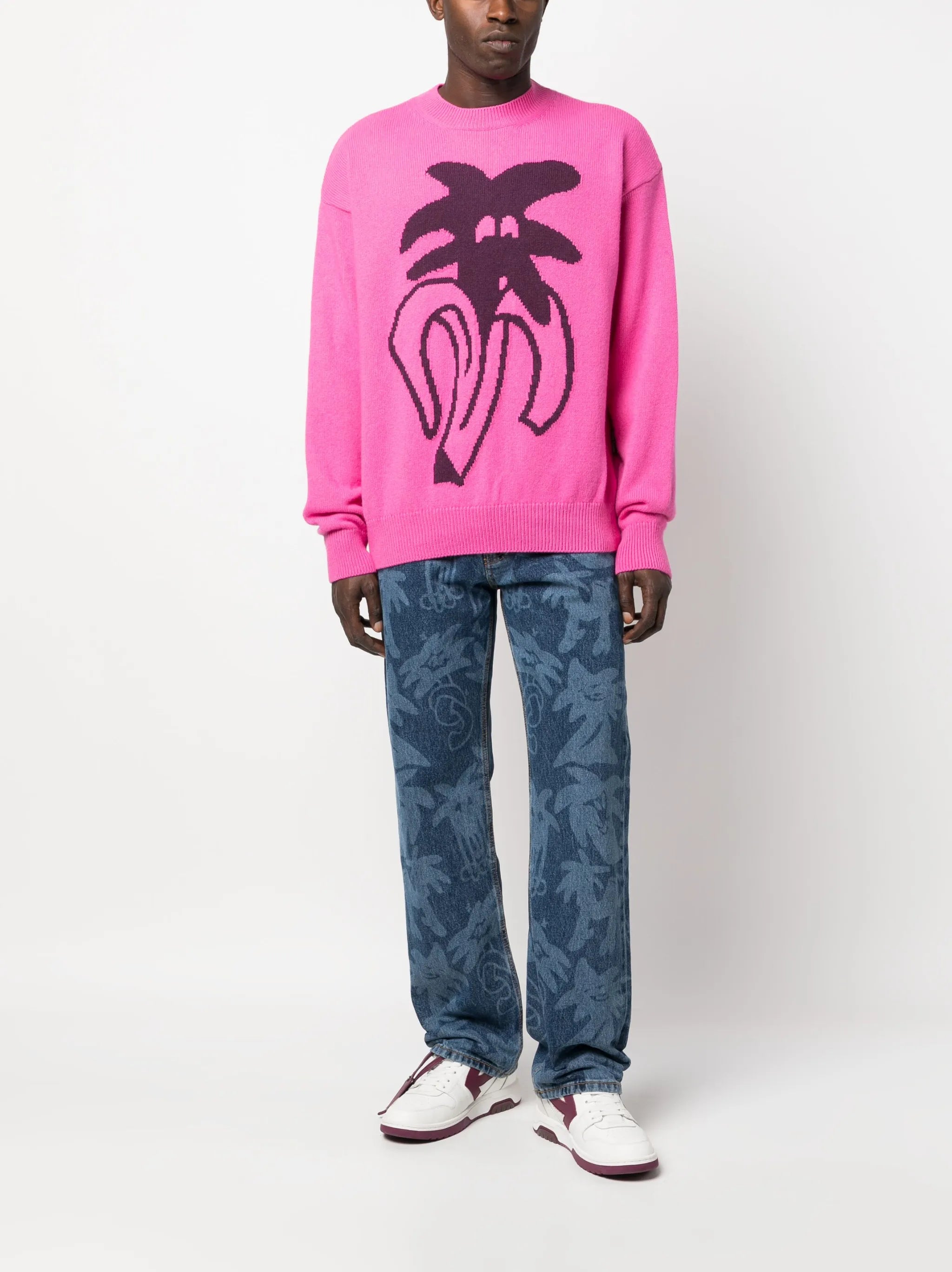 Jimmy intarsia-knit jumper