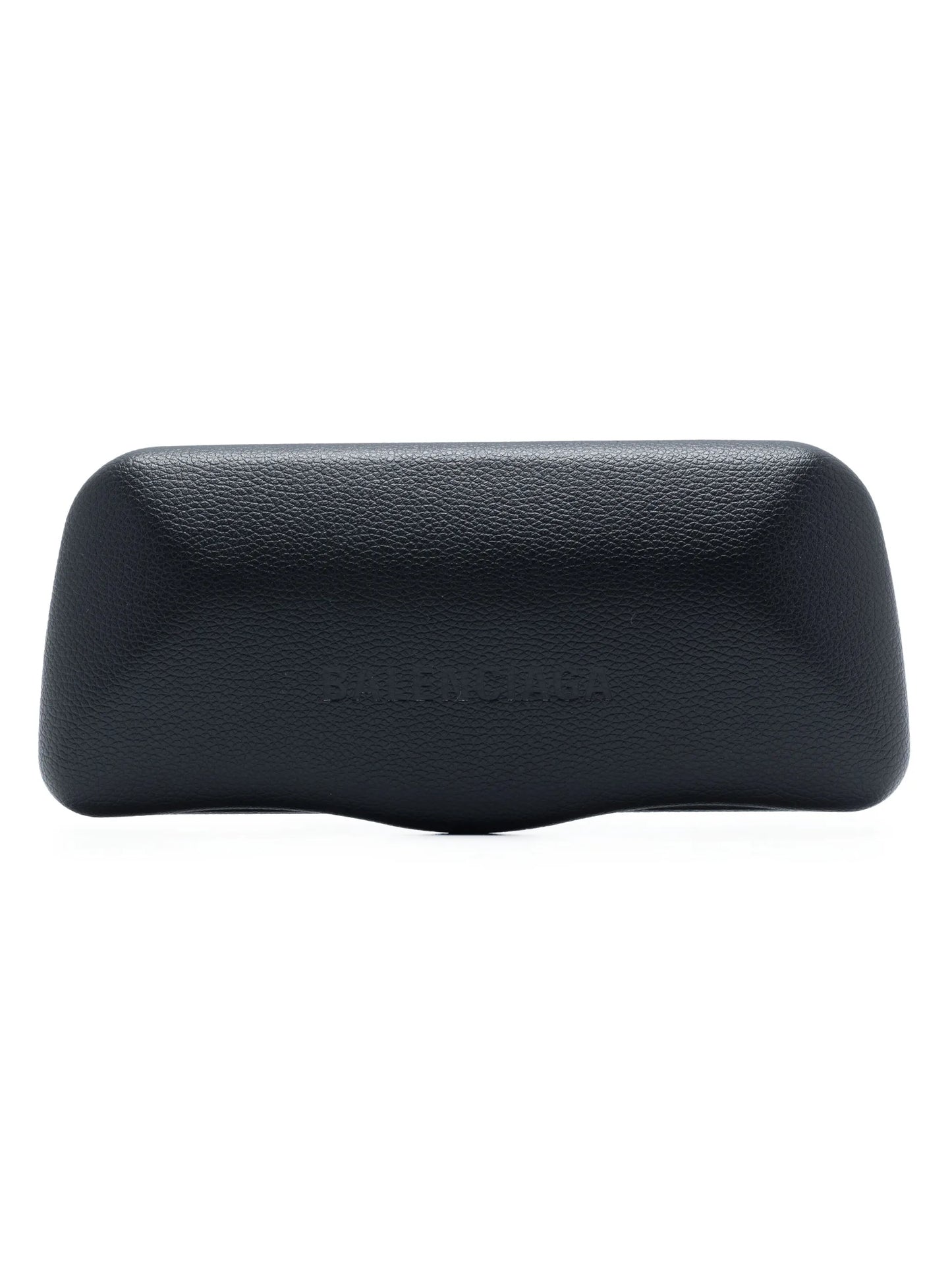 logo-embossed geometric-frame sunglasses