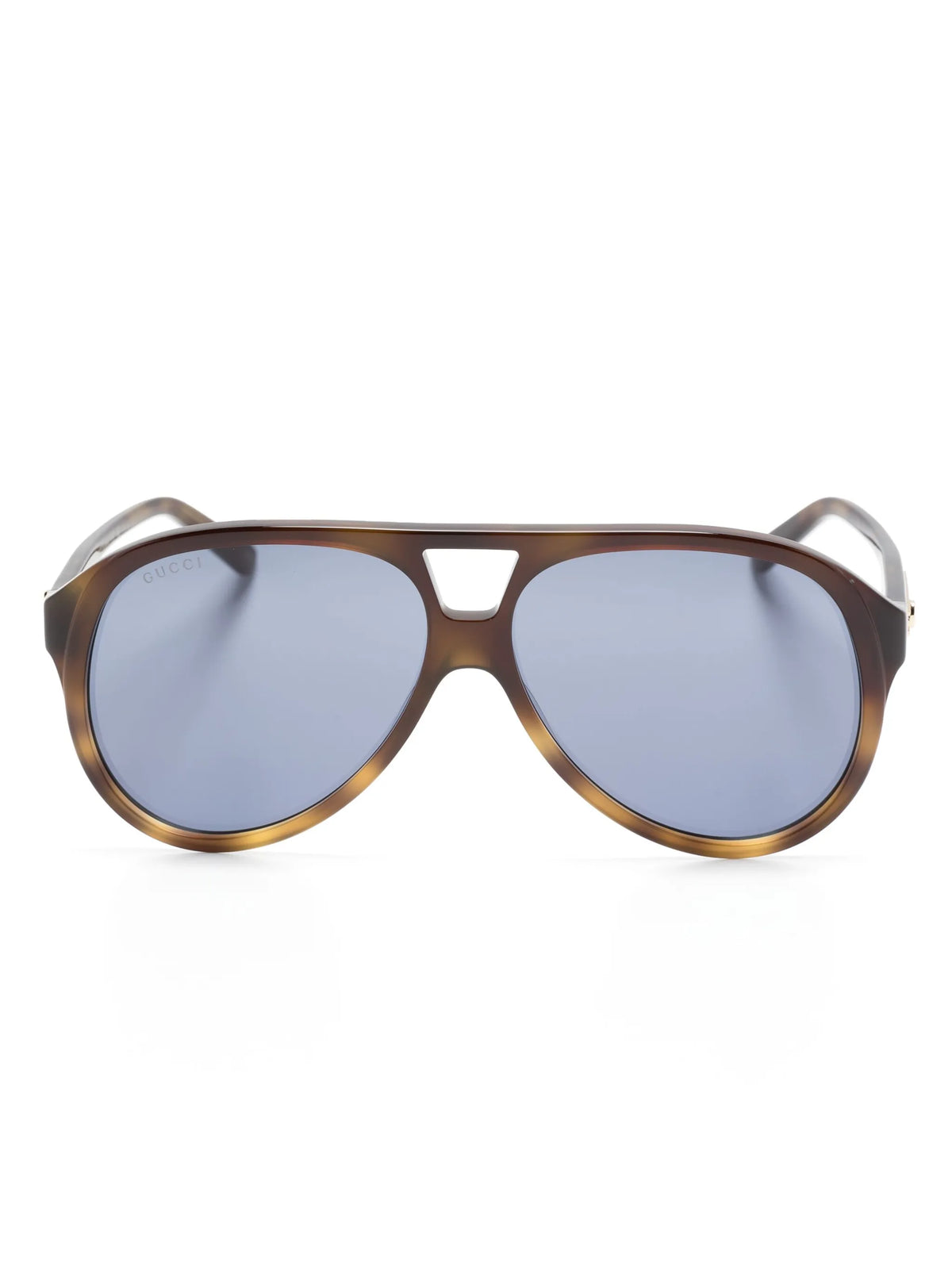 tortoiseshell pilot-frame sunglasses