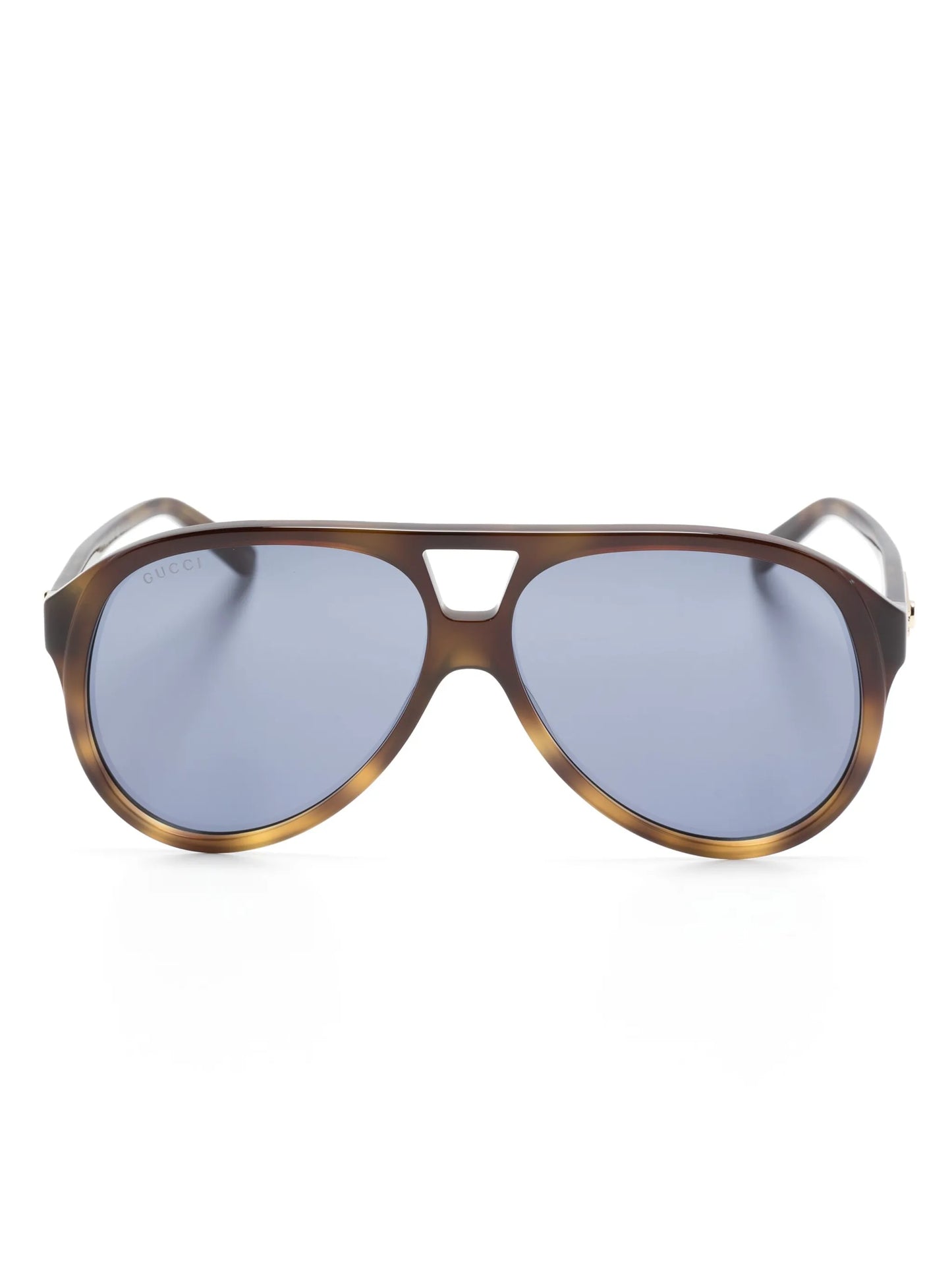 tortoiseshell pilot-frame sunglasses