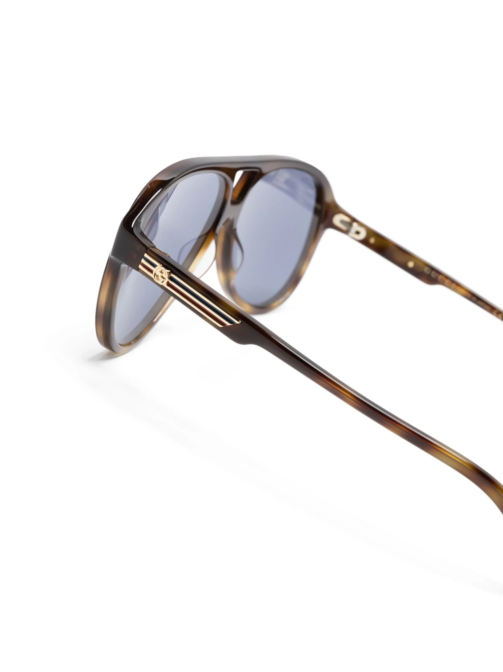 tortoiseshell pilot-frame sunglasses