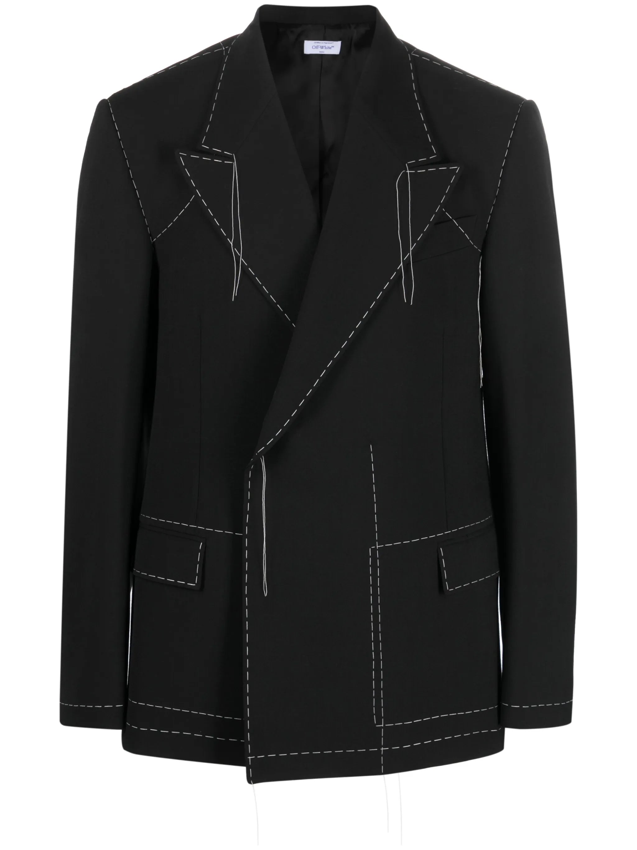 Stitch tailored double-breasted blazer
