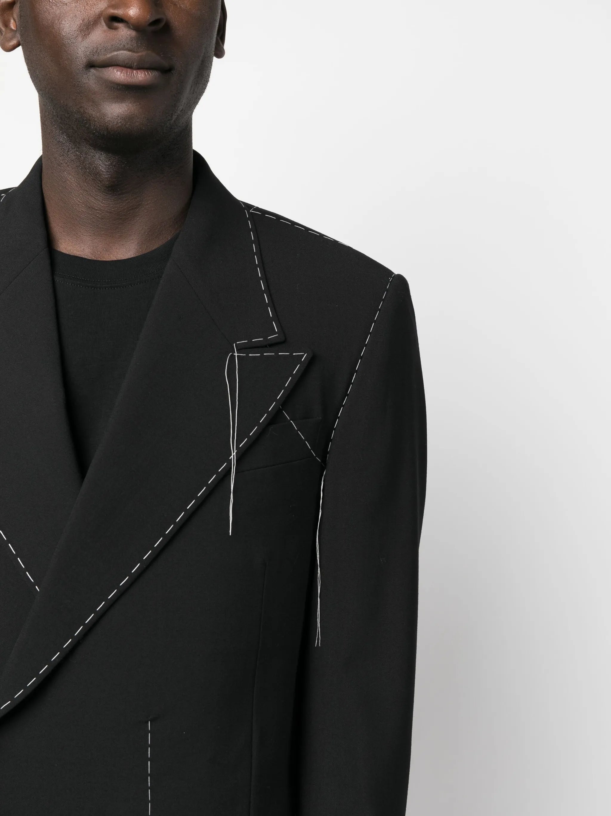 Stitch tailored double-breasted blazer