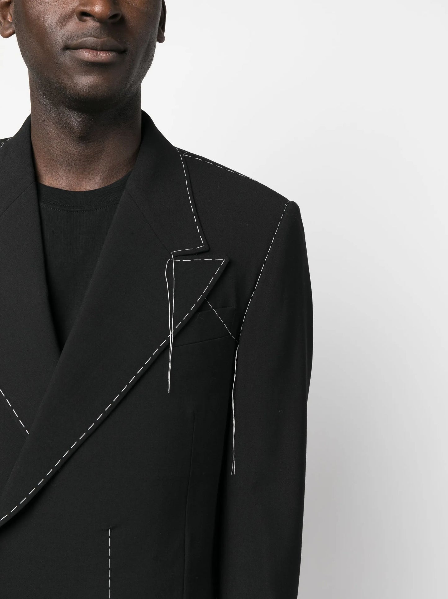 Stitch tailored double-breasted blazer