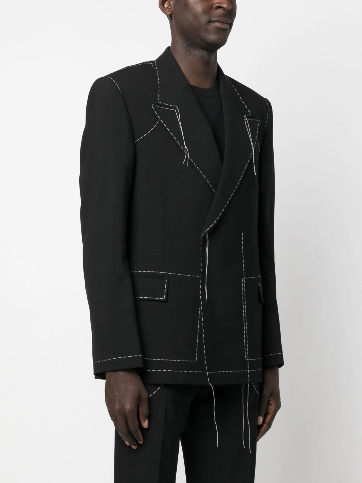 Stitch tailored double-breasted blazer