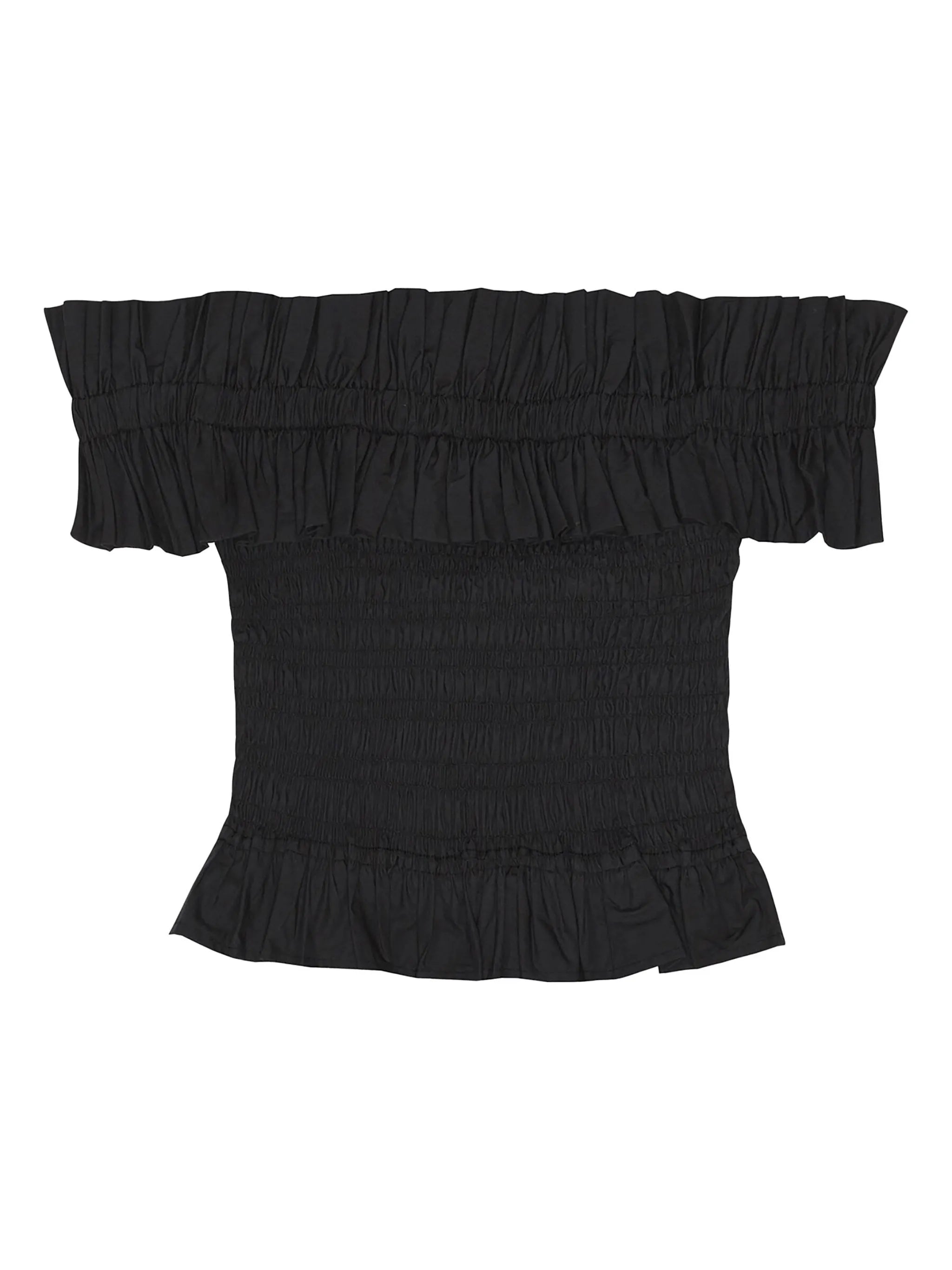 off-shoulder ruffled top