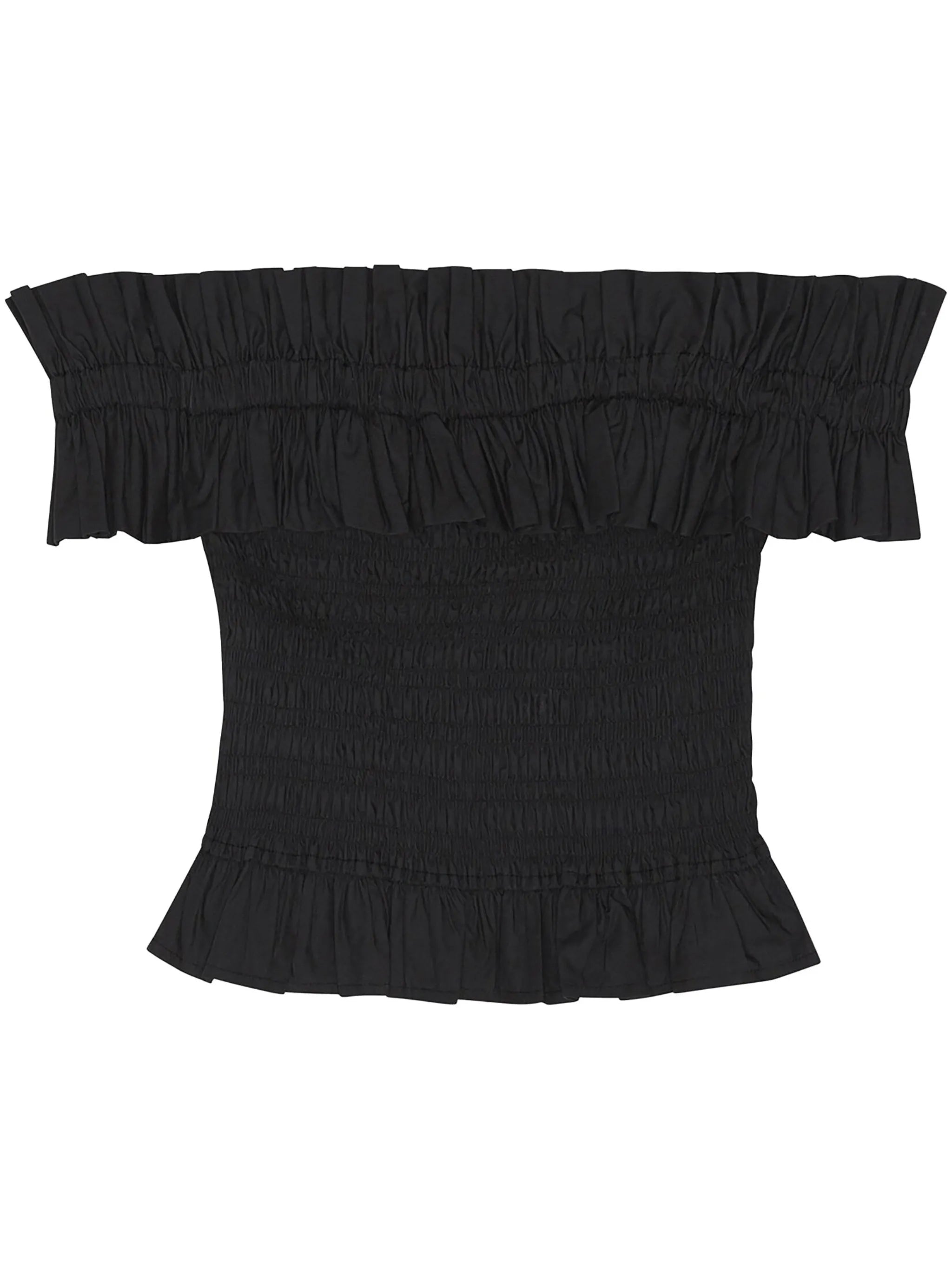 off-shoulder ruffled top