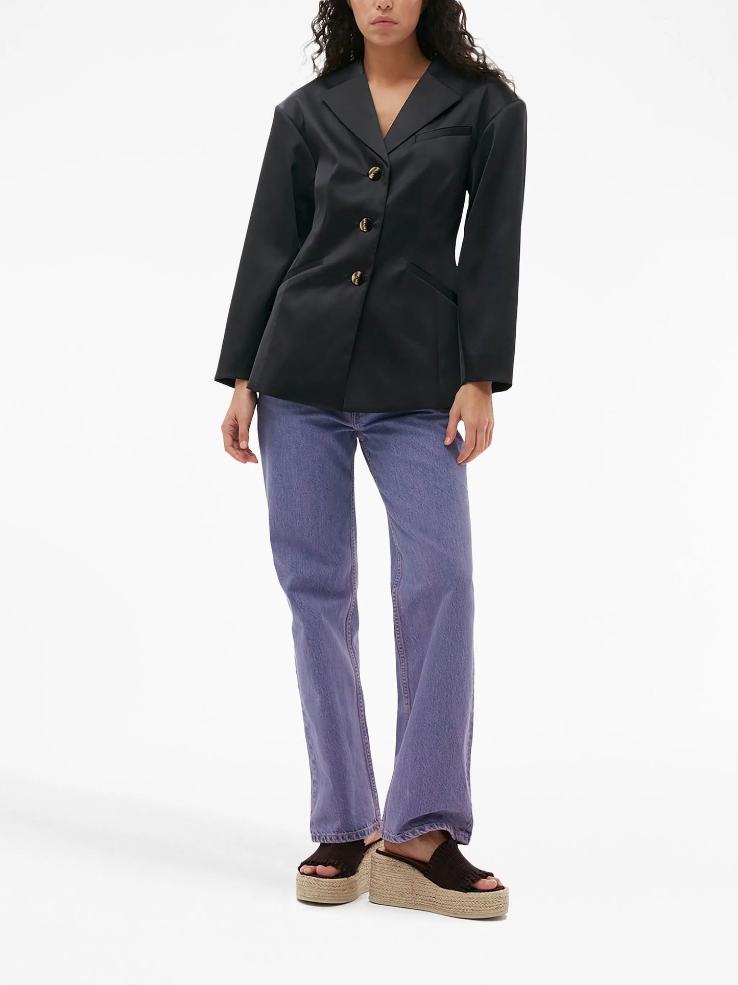 single-breasted blazer