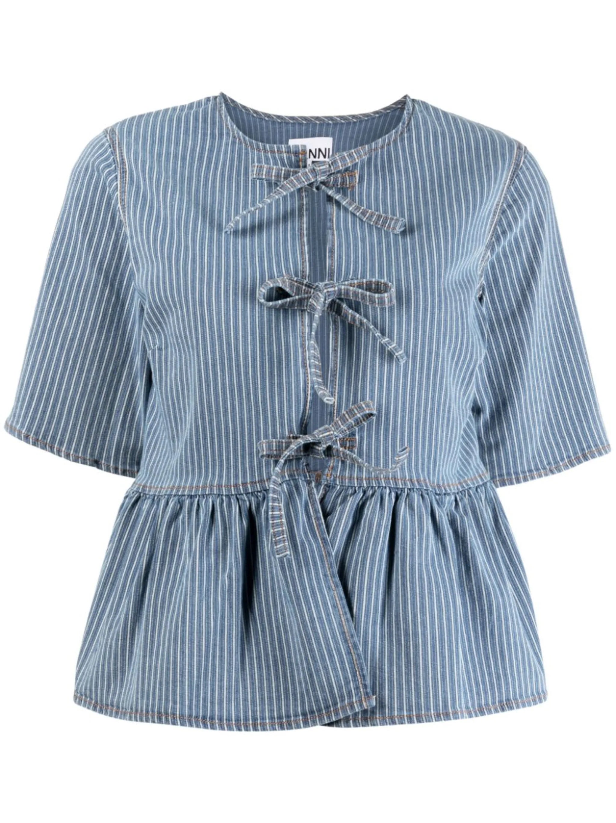 striped organic cotton blouse