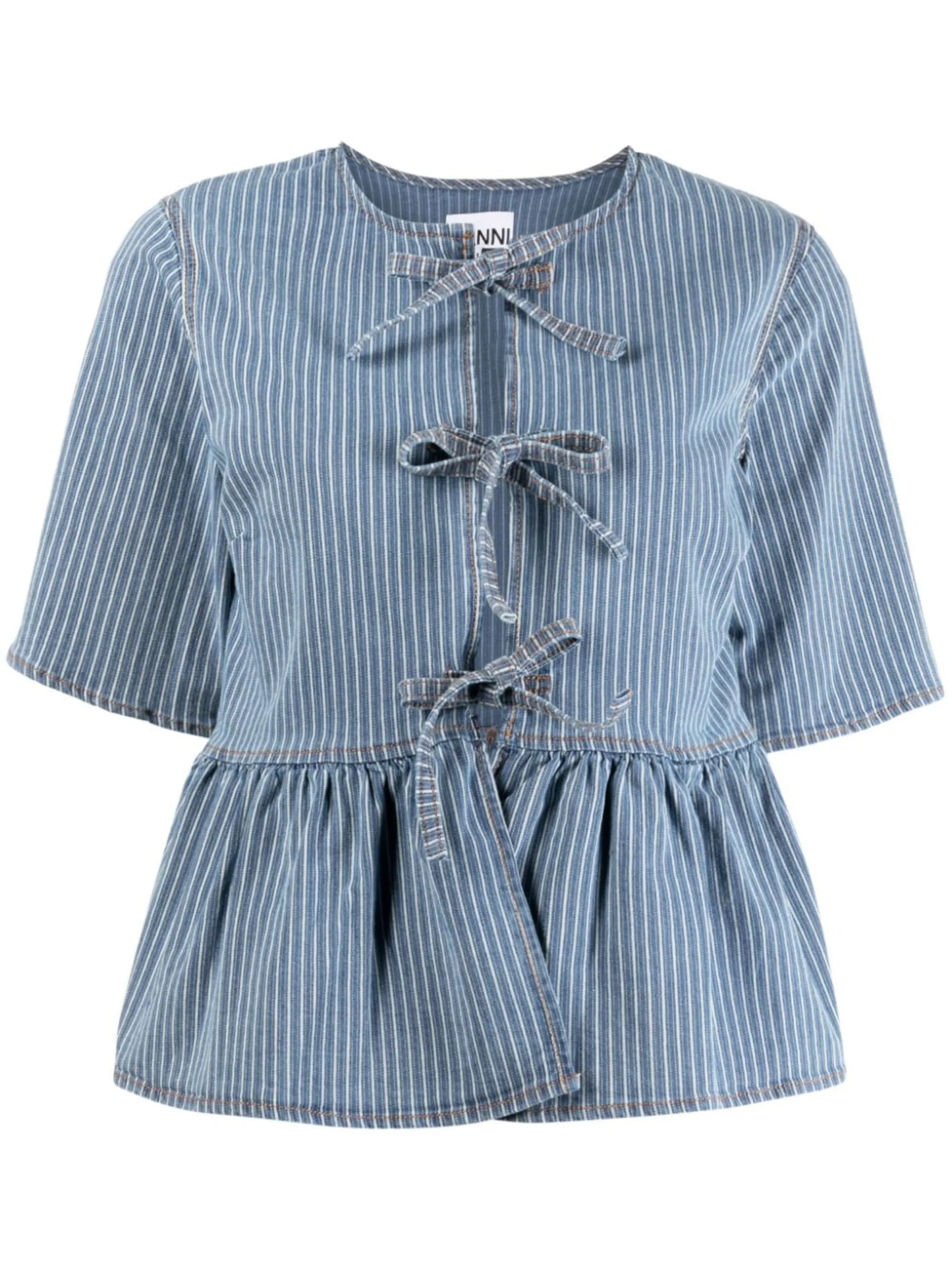 striped organic cotton blouse