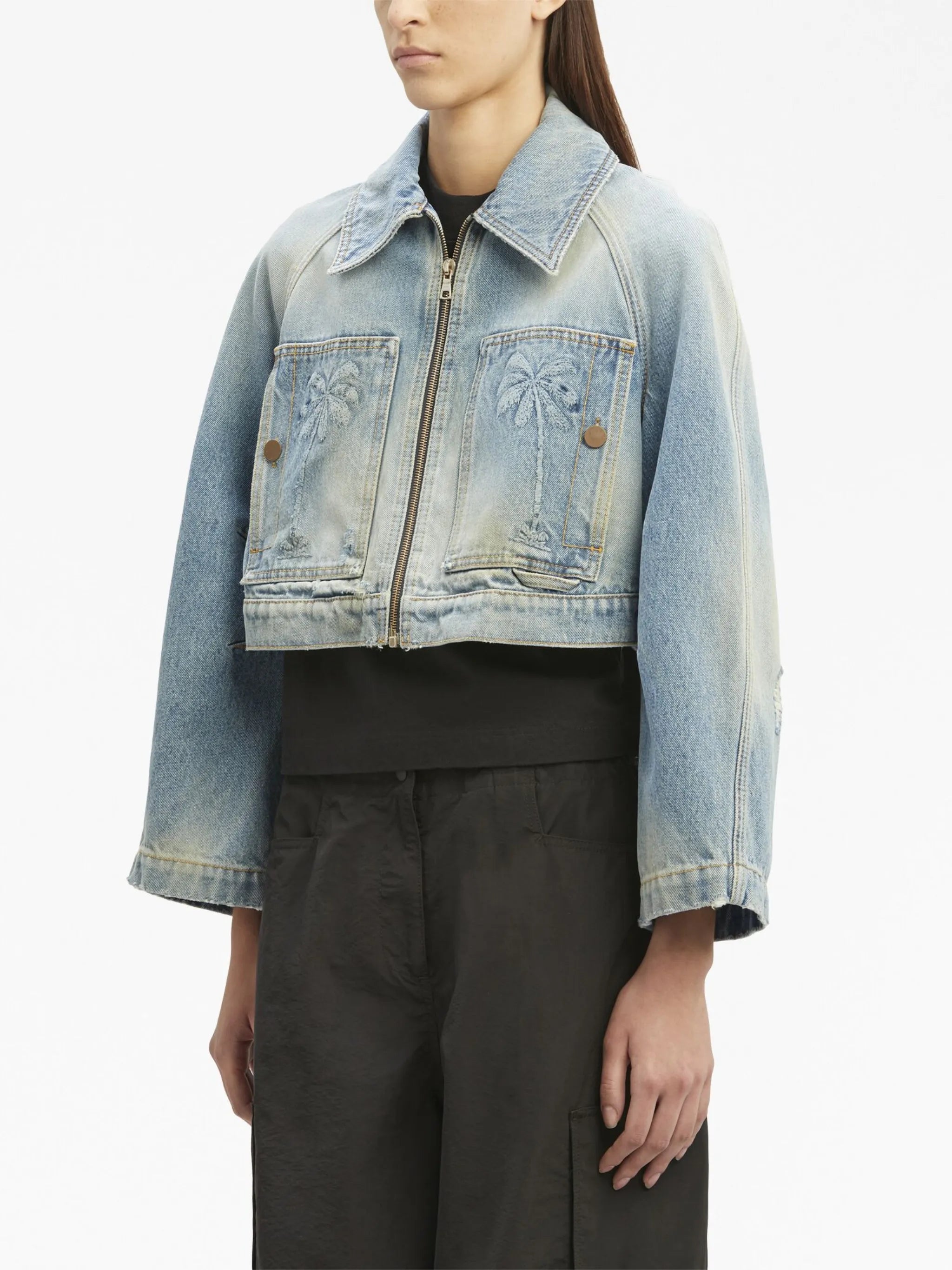 Paris cropped denim jacket