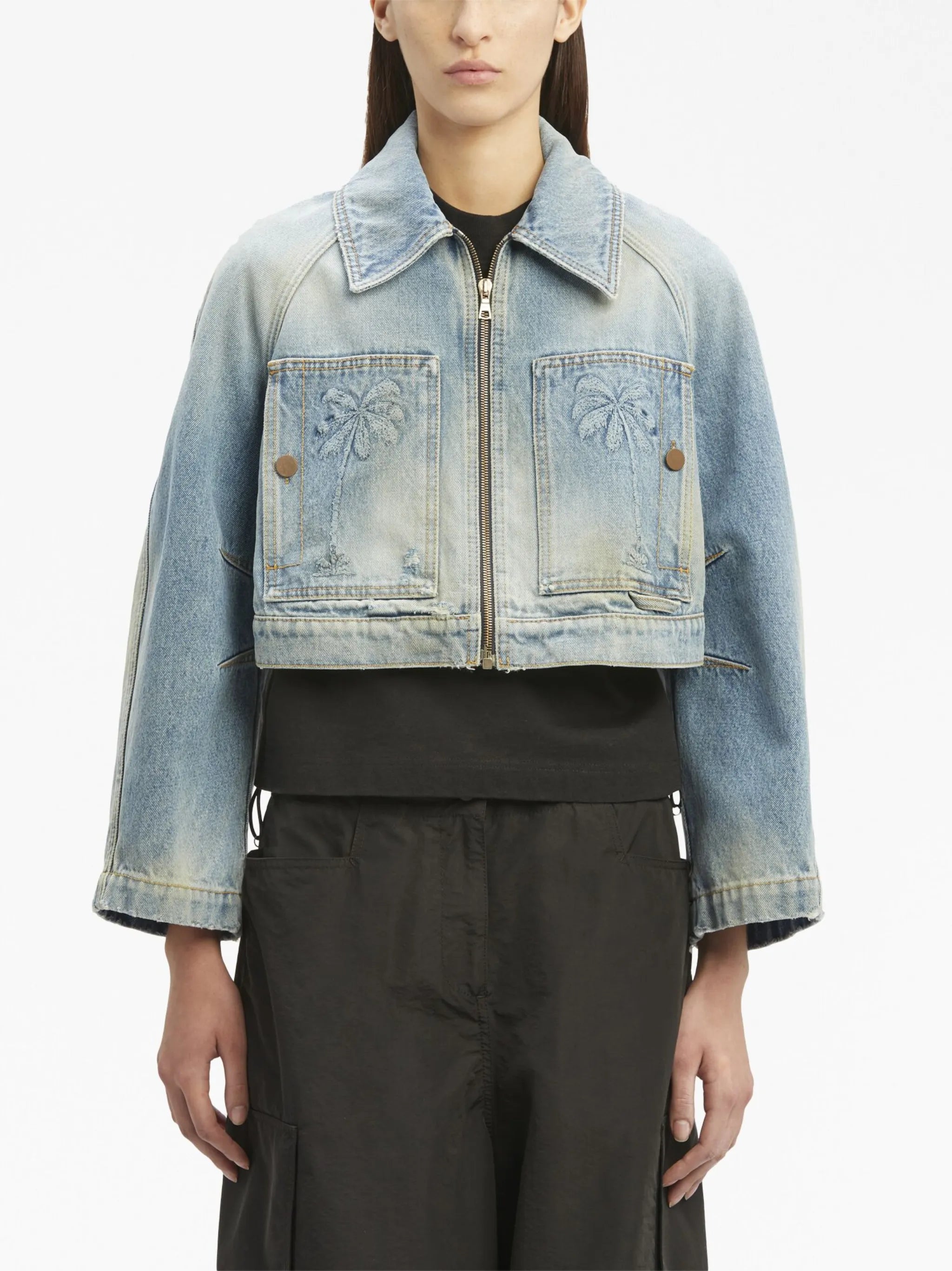 Paris cropped denim jacket