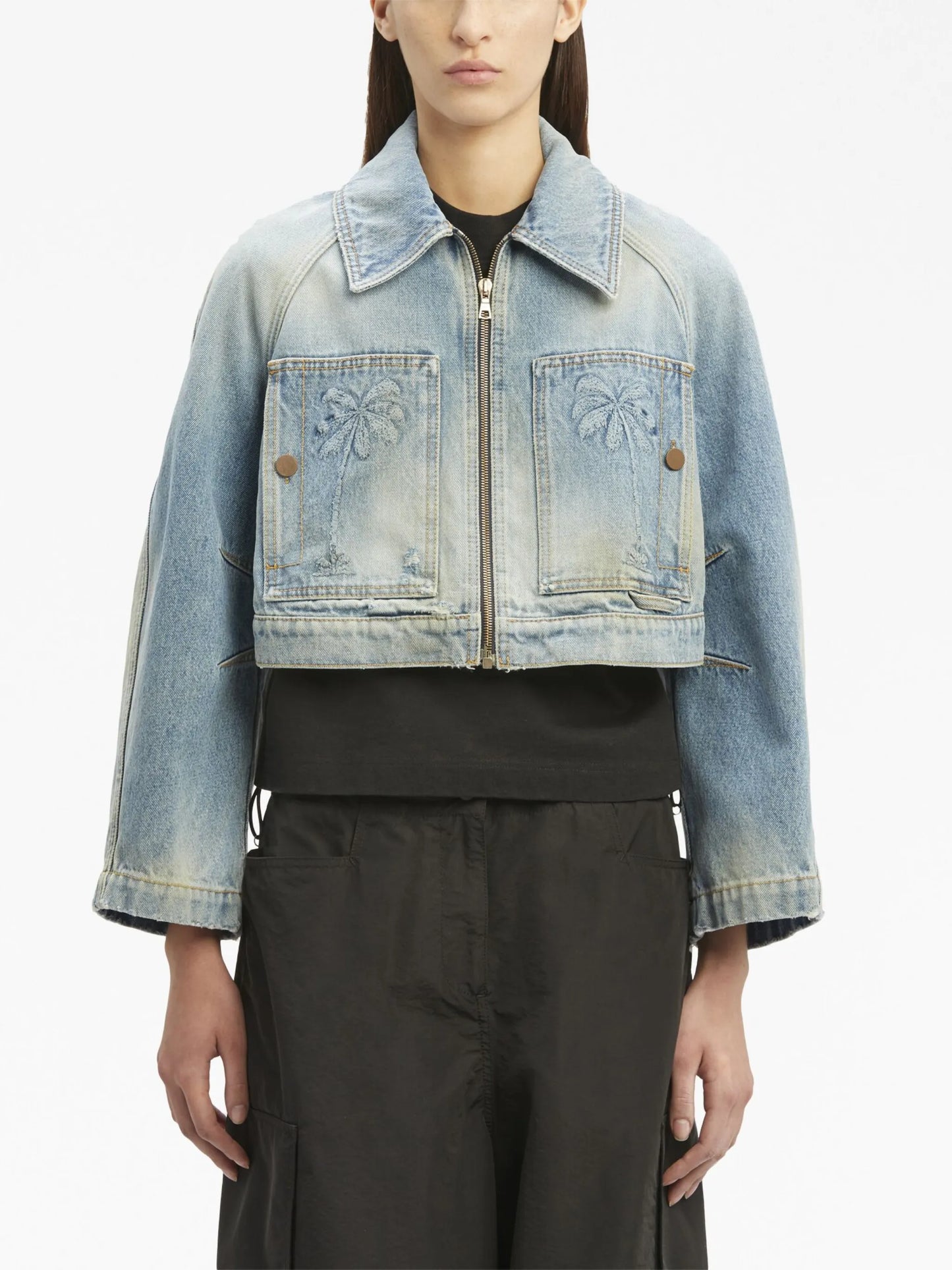 Paris cropped denim jacket