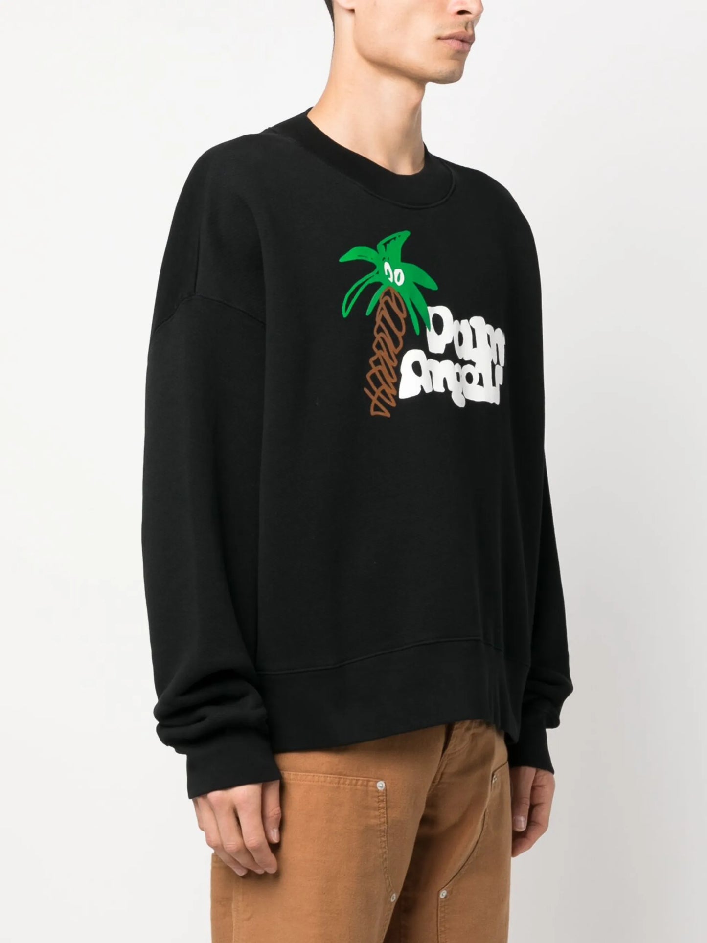 logo-print organic cotton sweatshirt