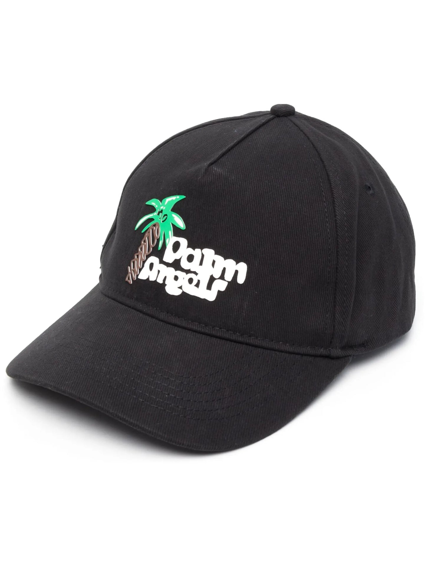 Sketchy logo-print baseball cap
