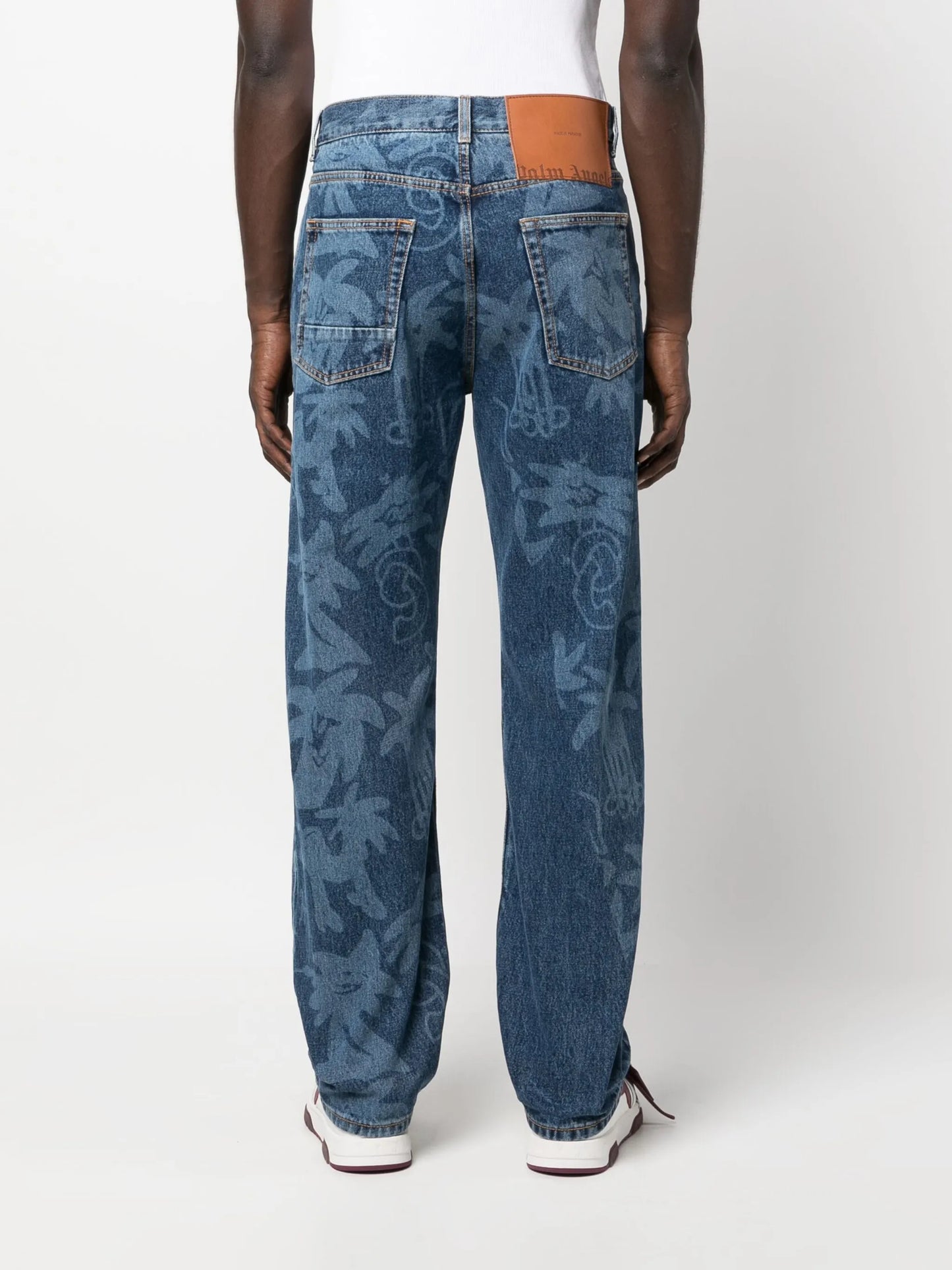 Palmity palm tree-print jeans