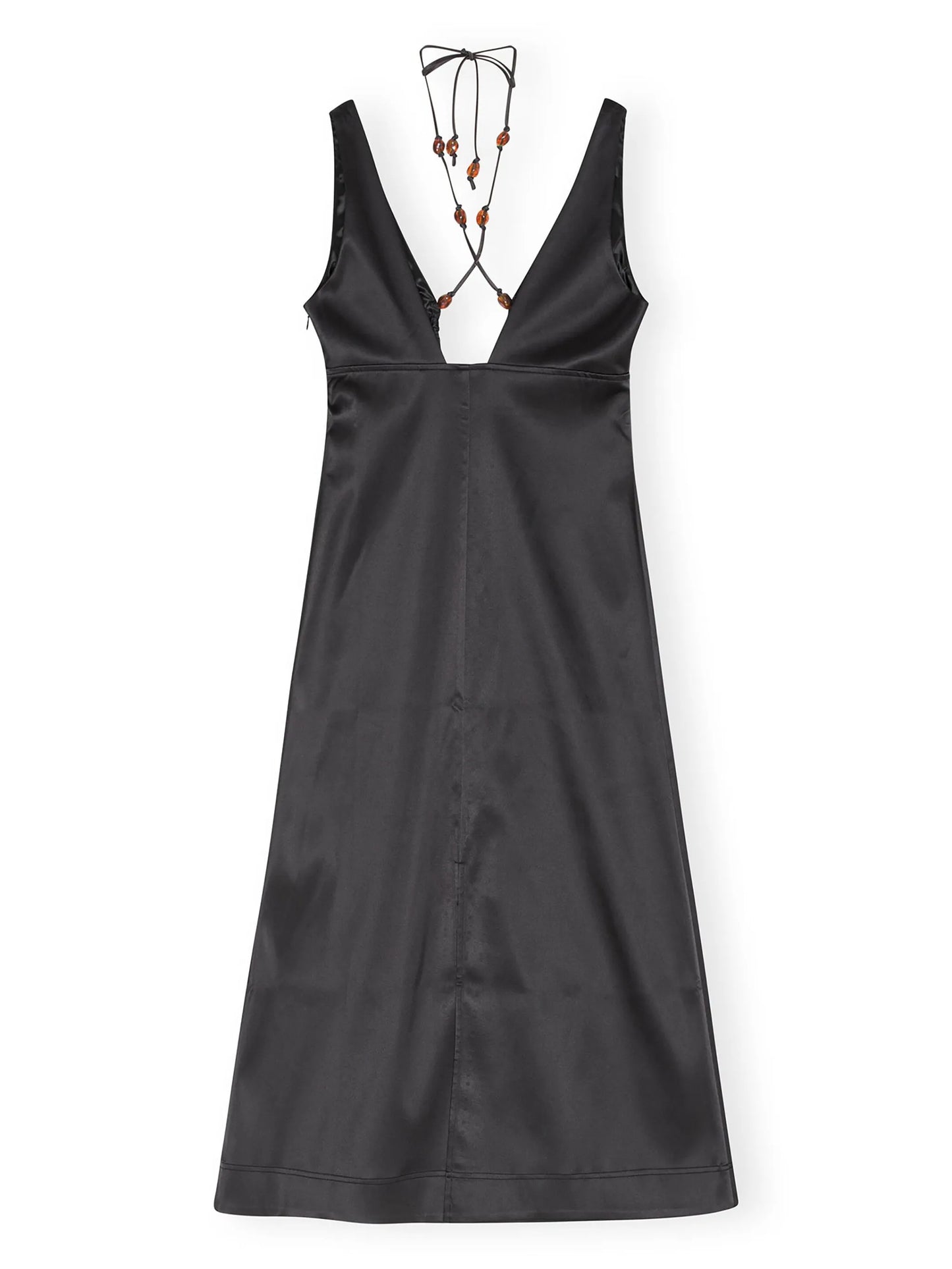 v-neck sleeveless dress