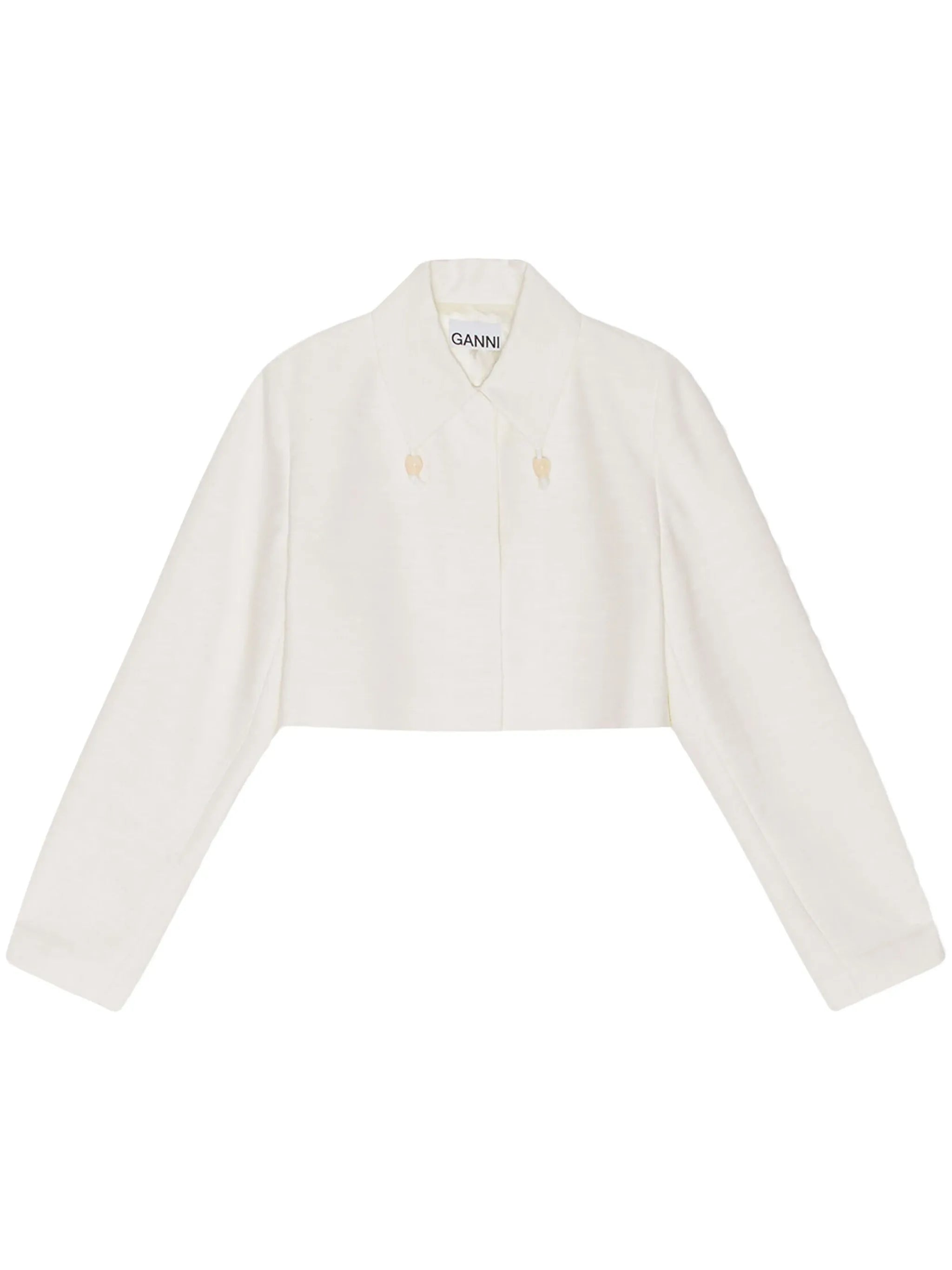 Slub cropped jacket