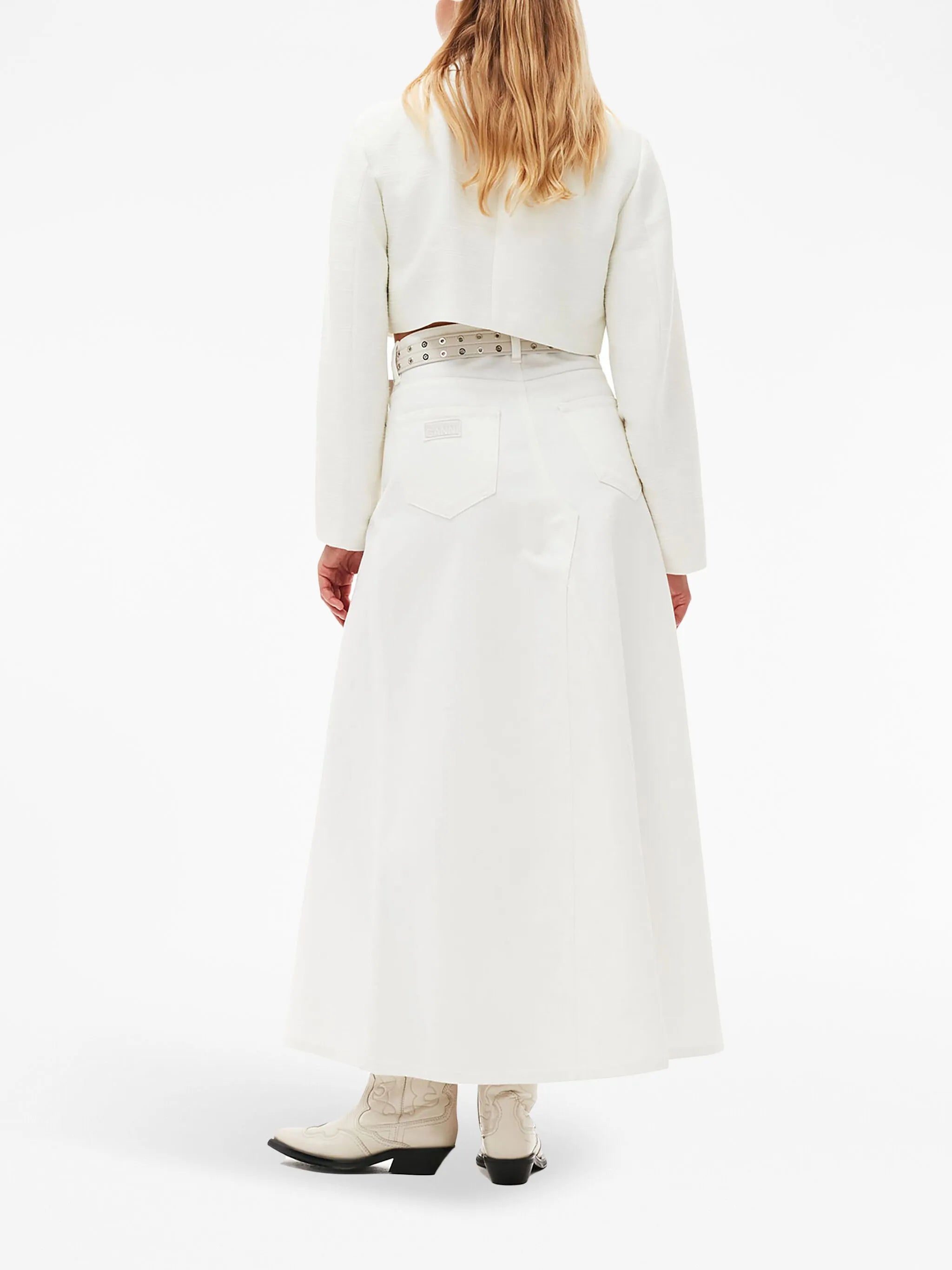 Slub cropped jacket
