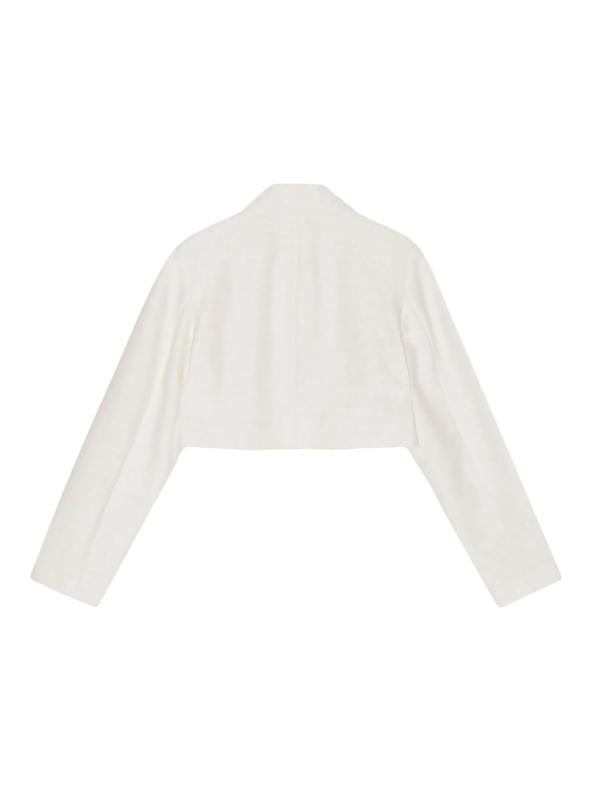 Slub cropped jacket