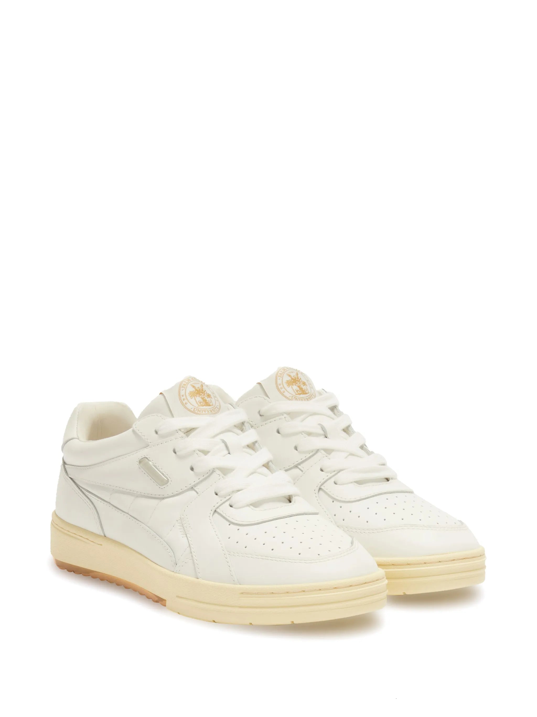 University lace-up leather sneakers