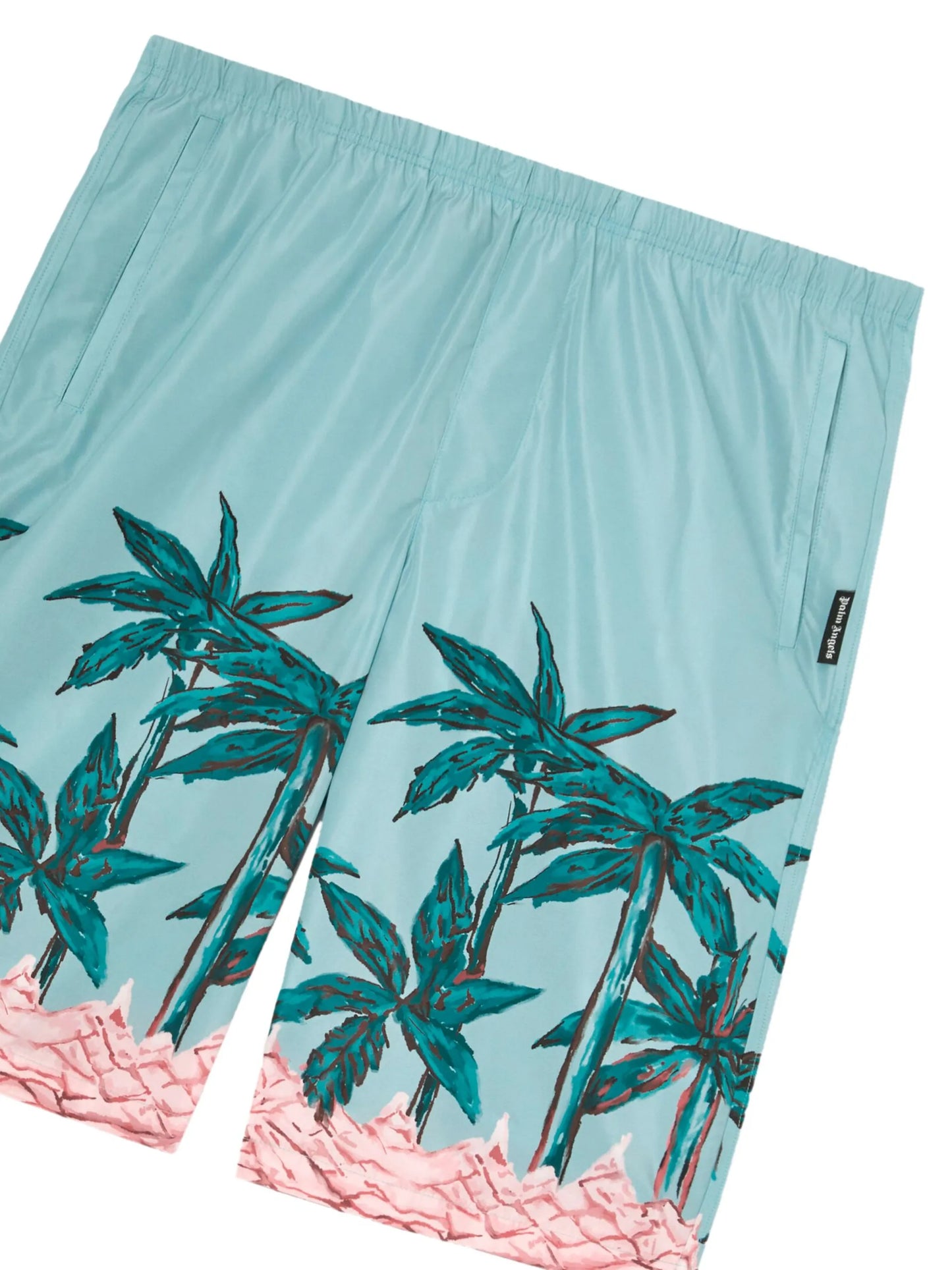 Palms Row-print swim shorts