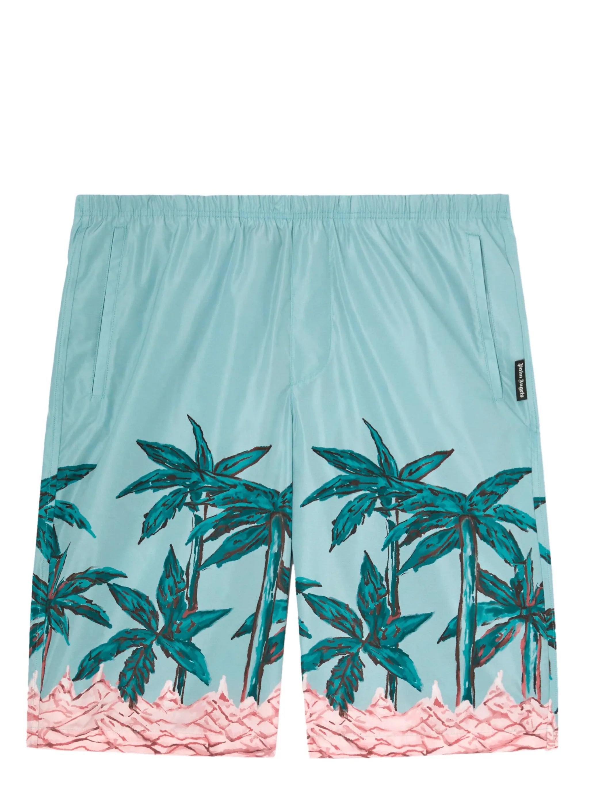 Palms Row-print swim shorts