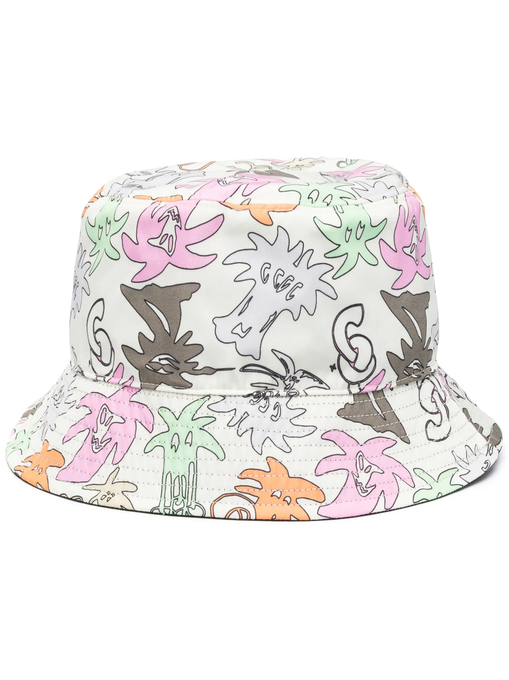 sketch-print reversible bucket hat