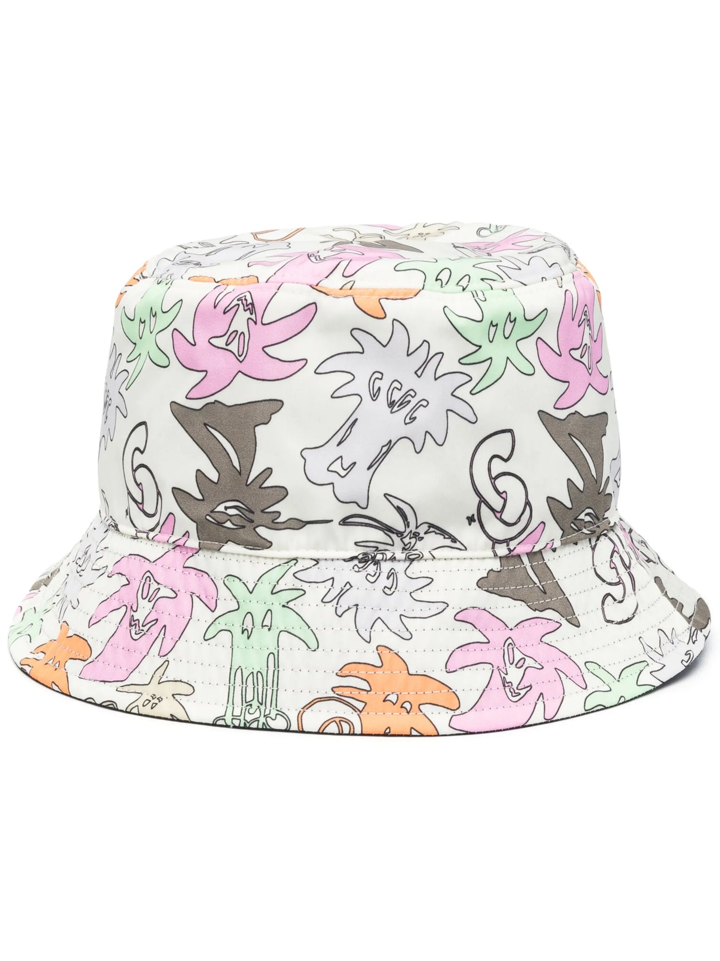 sketch-print reversible bucket hat