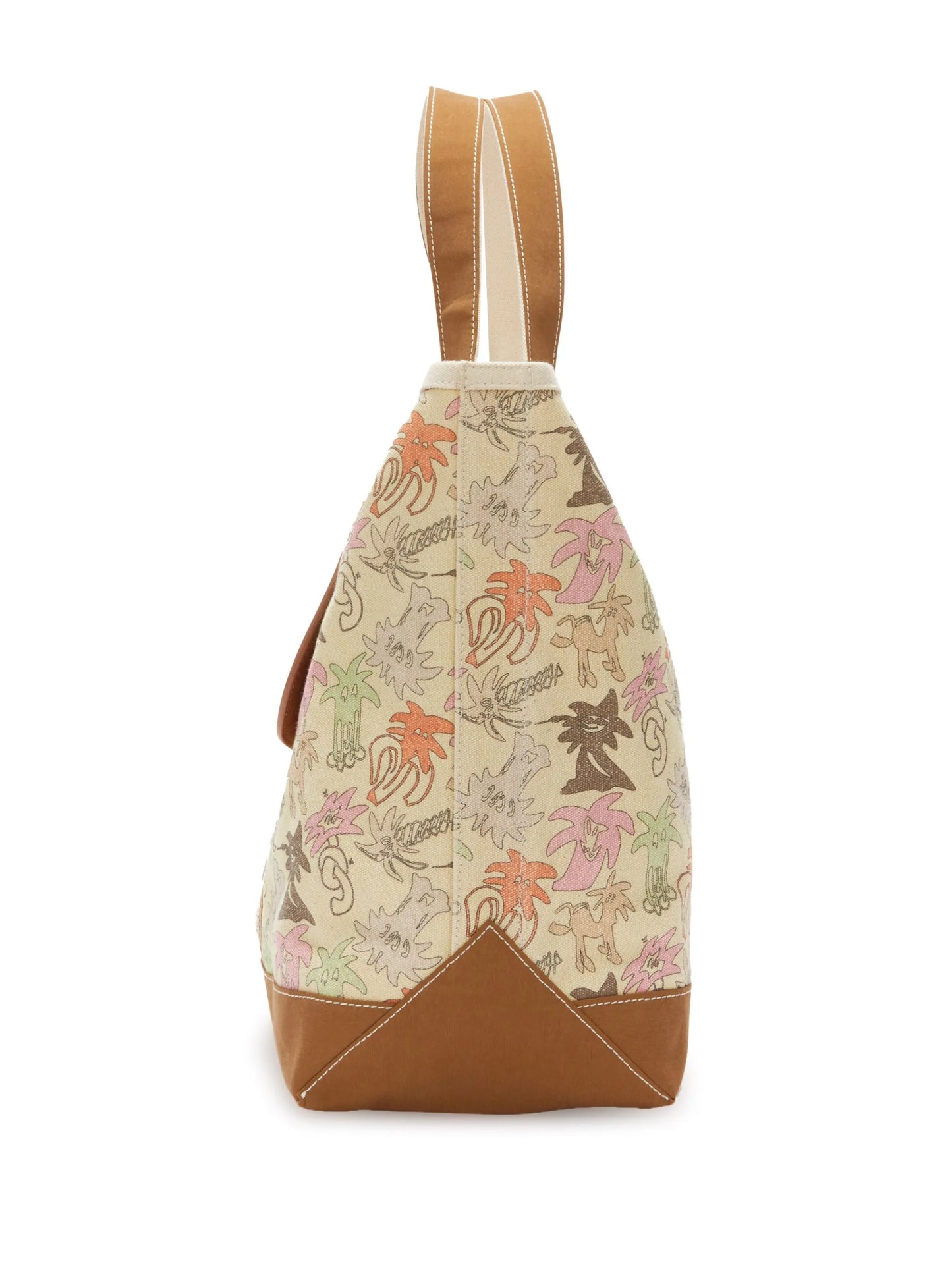 Palmity printed canvas tote bag