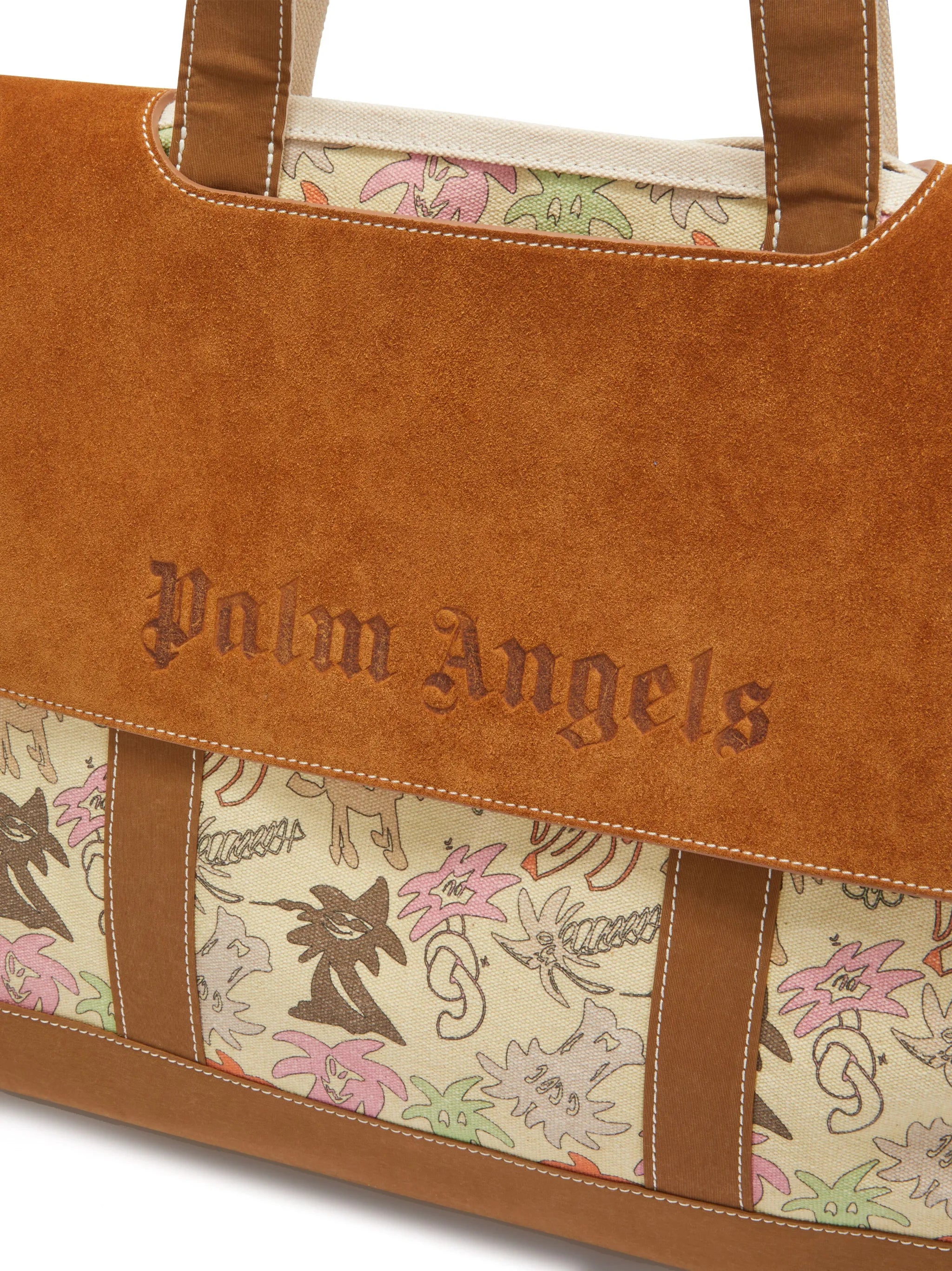 Palmity printed canvas tote bag