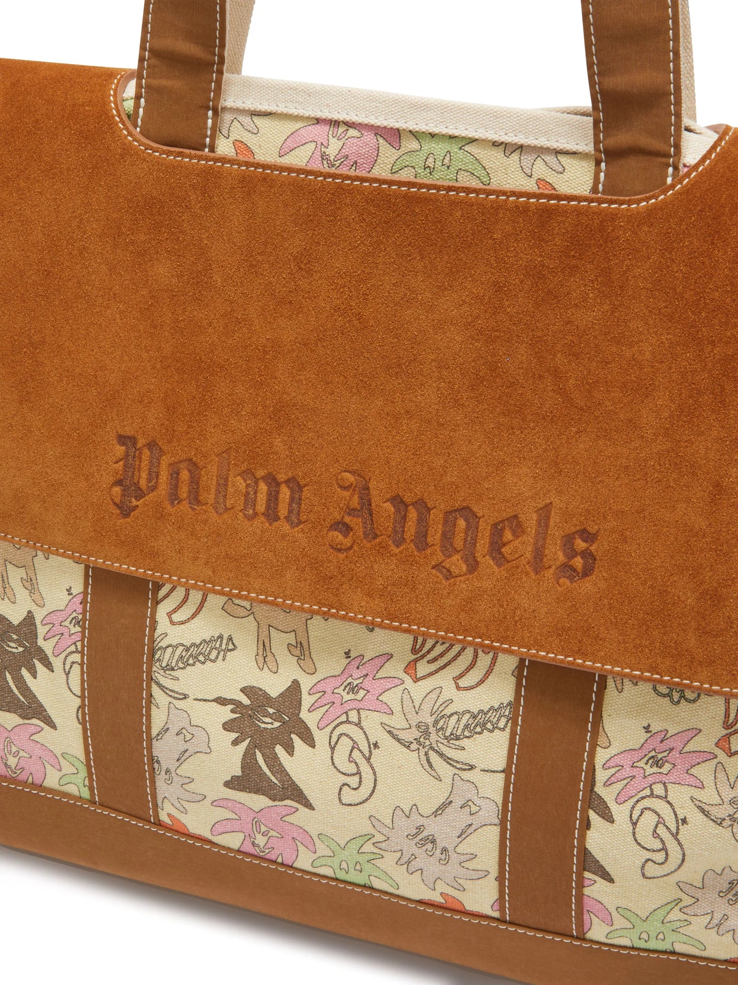 Palmity printed canvas tote bag