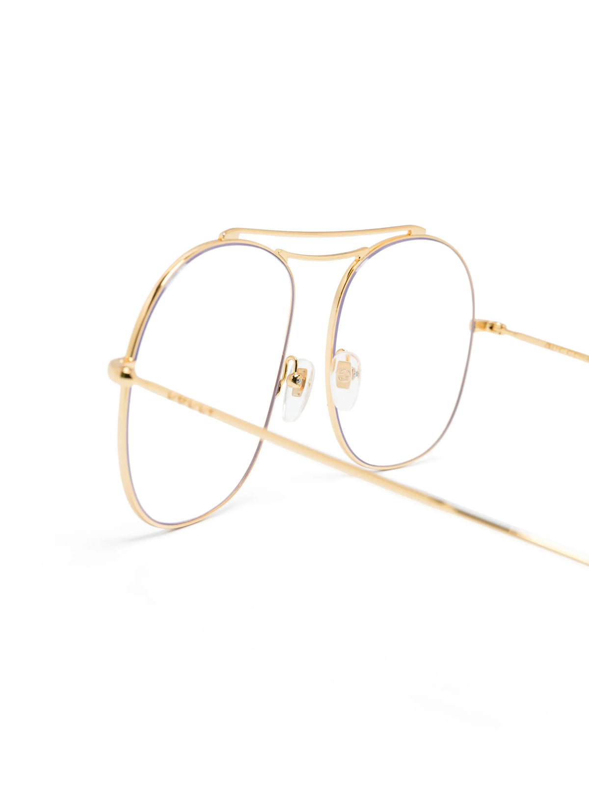 double-bridge pilot-frame glasses