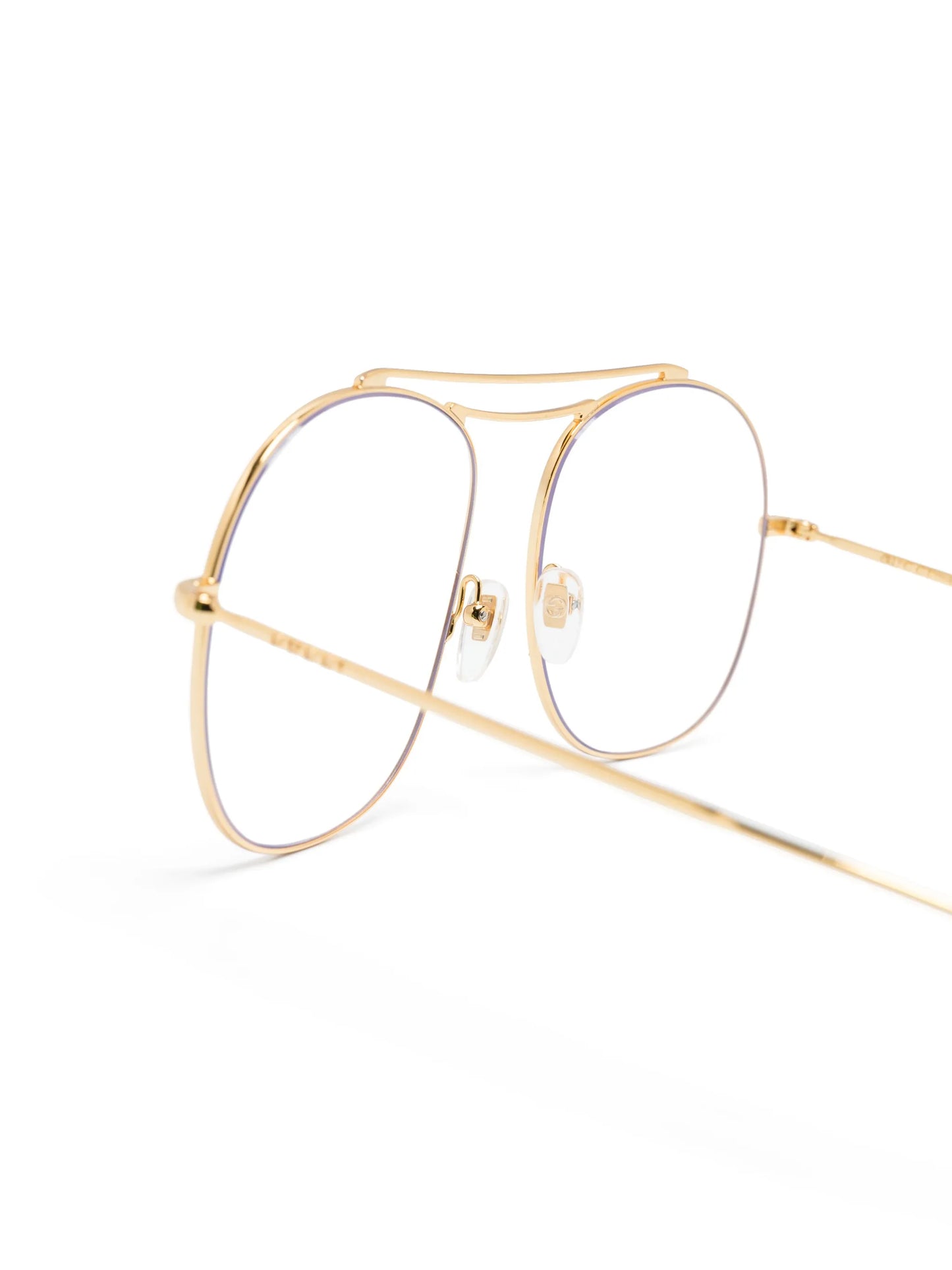 double-bridge pilot-frame glasses