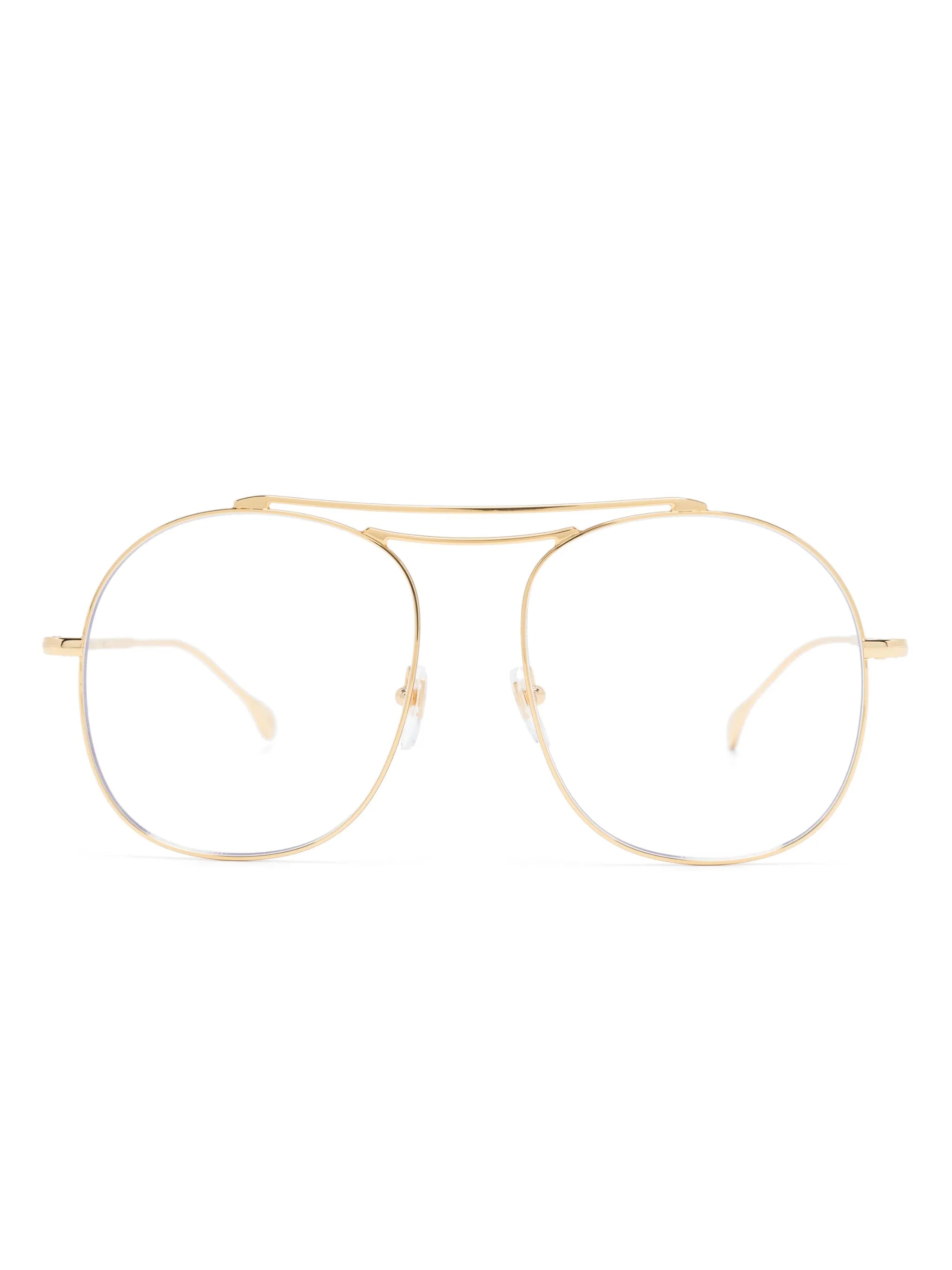 double-bridge pilot-frame glasses