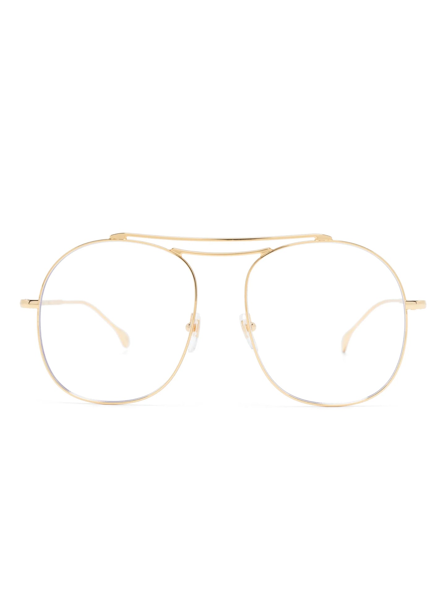 double-bridge pilot-frame glasses