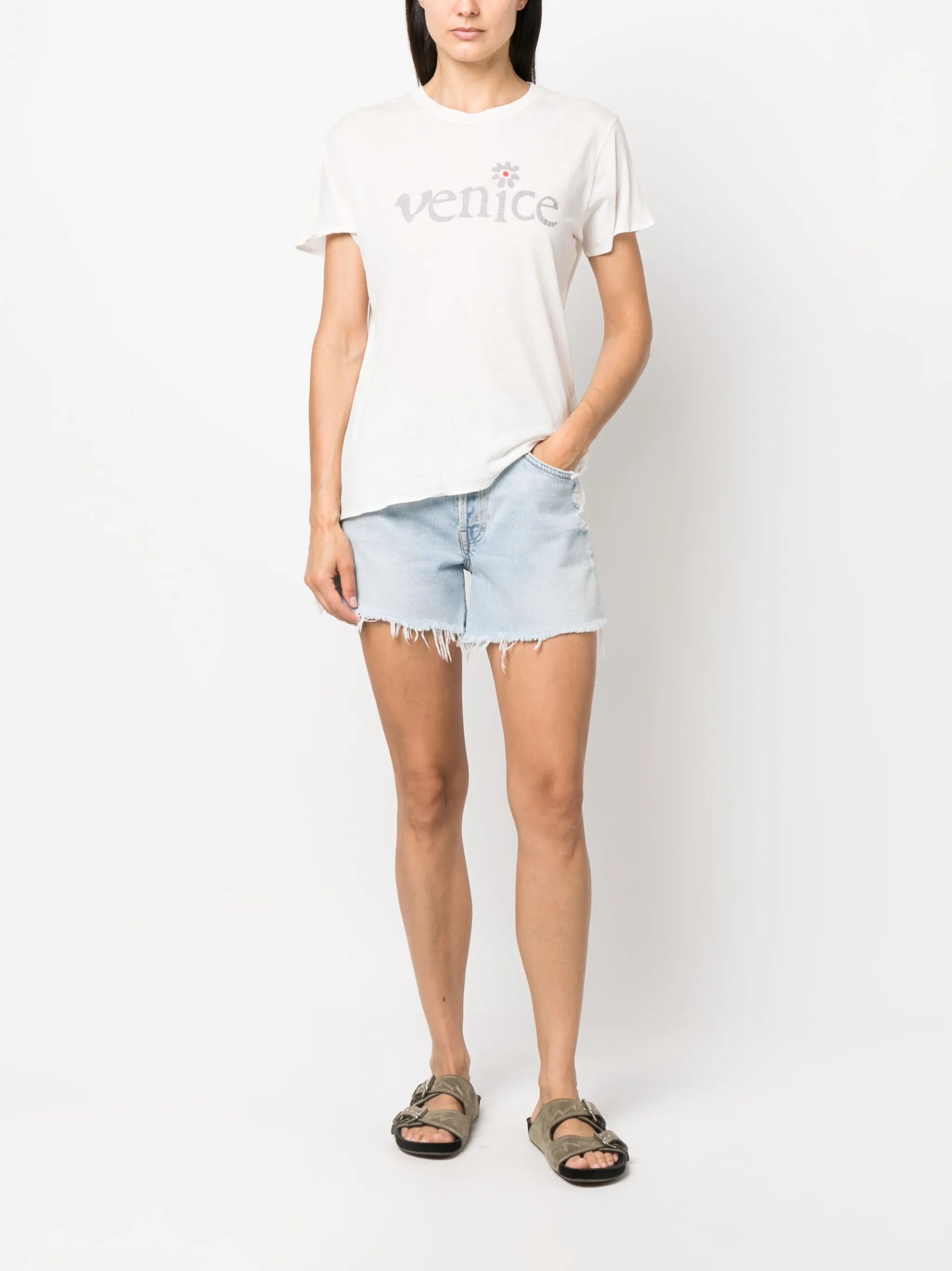 Venice slogan-print cotton T-shirt