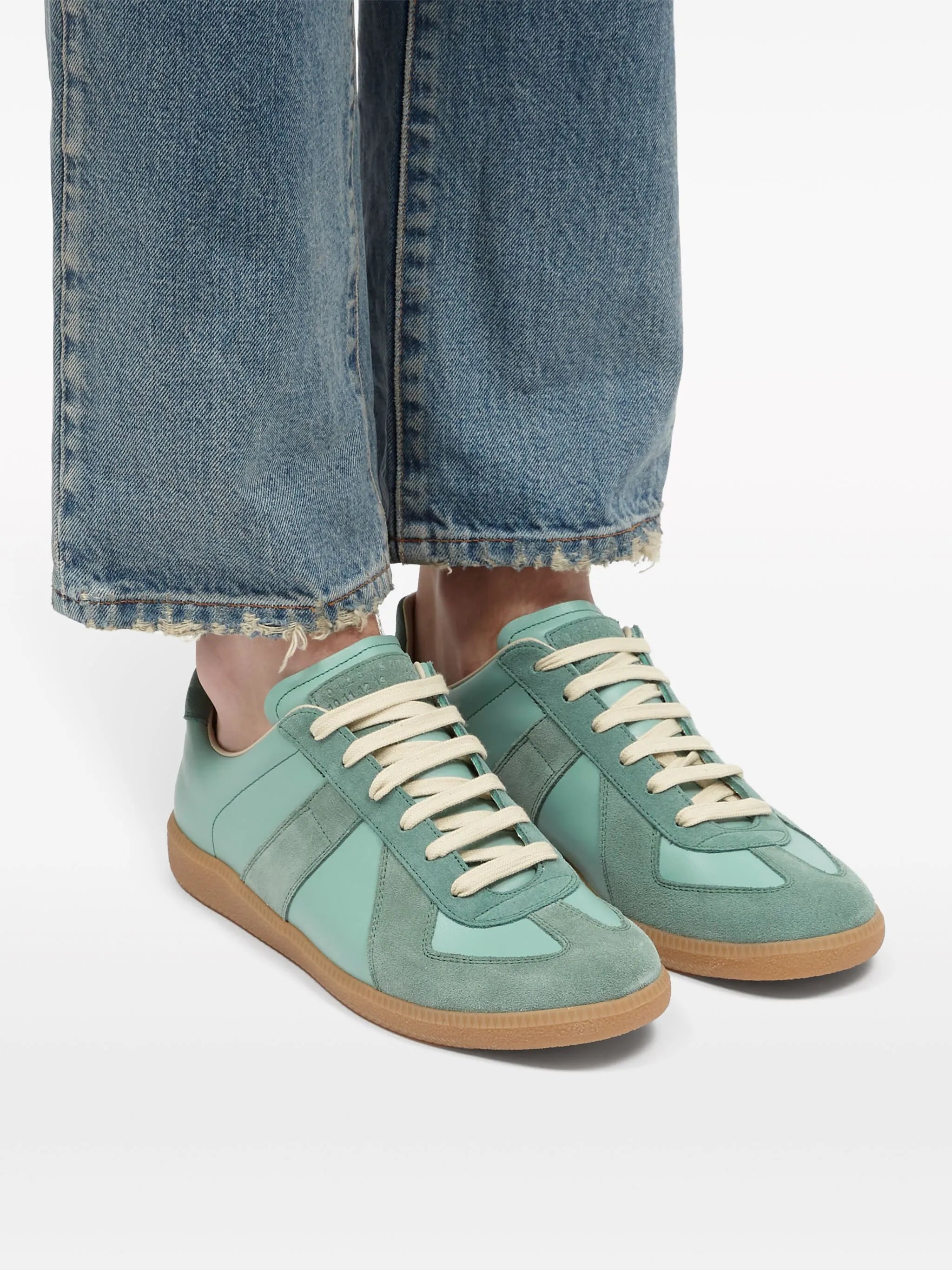 Replica low-top leather sneakers