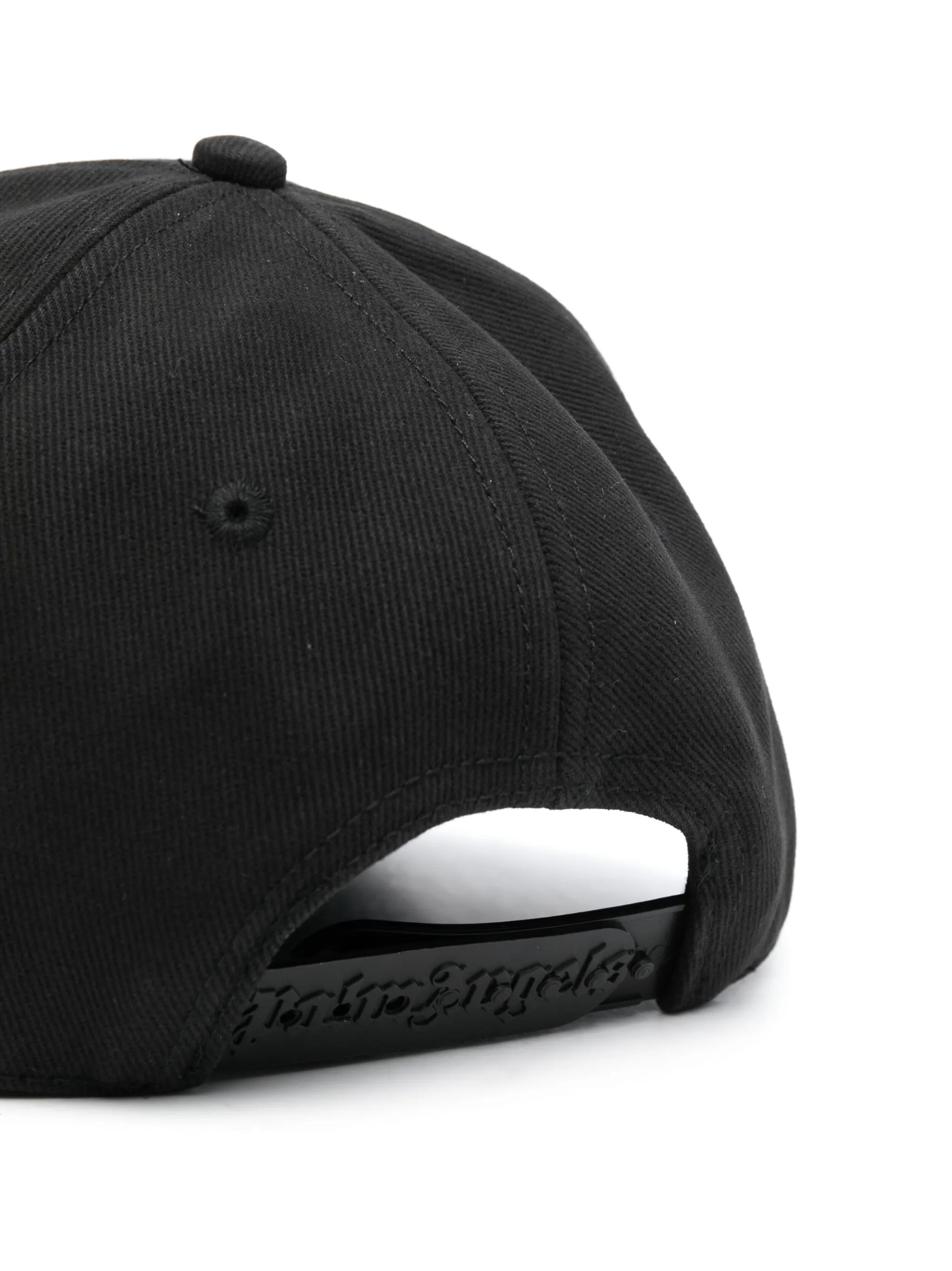 monogram-embroidered cotton cap