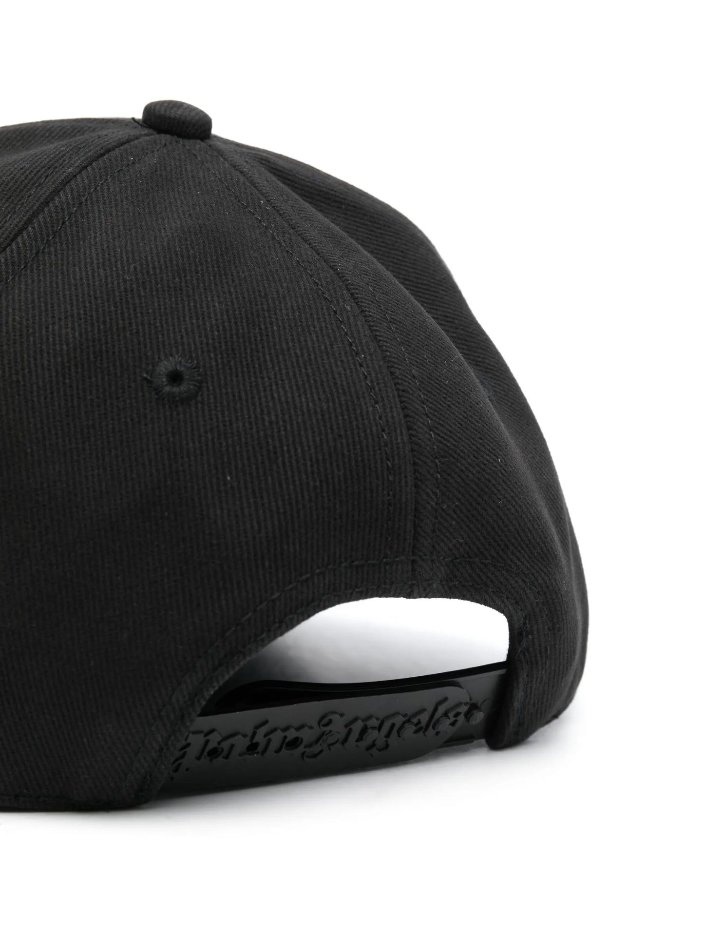 monogram-embroidered cotton cap