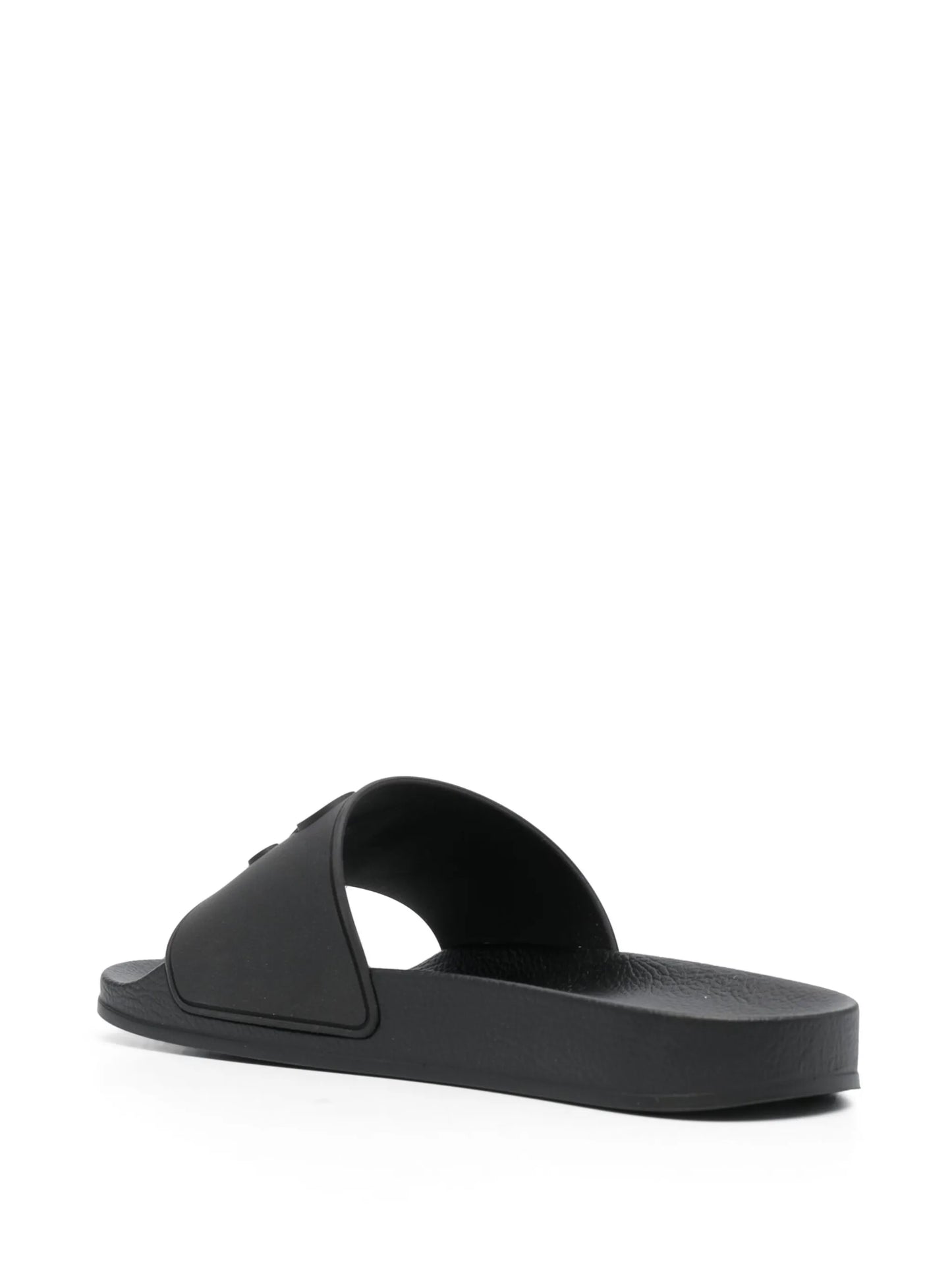 rubberised monogram flat slides
