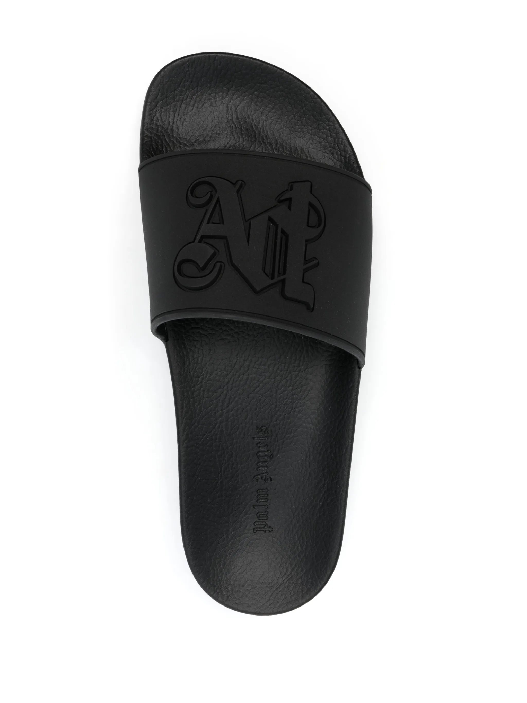 rubberised monogram flat slides
