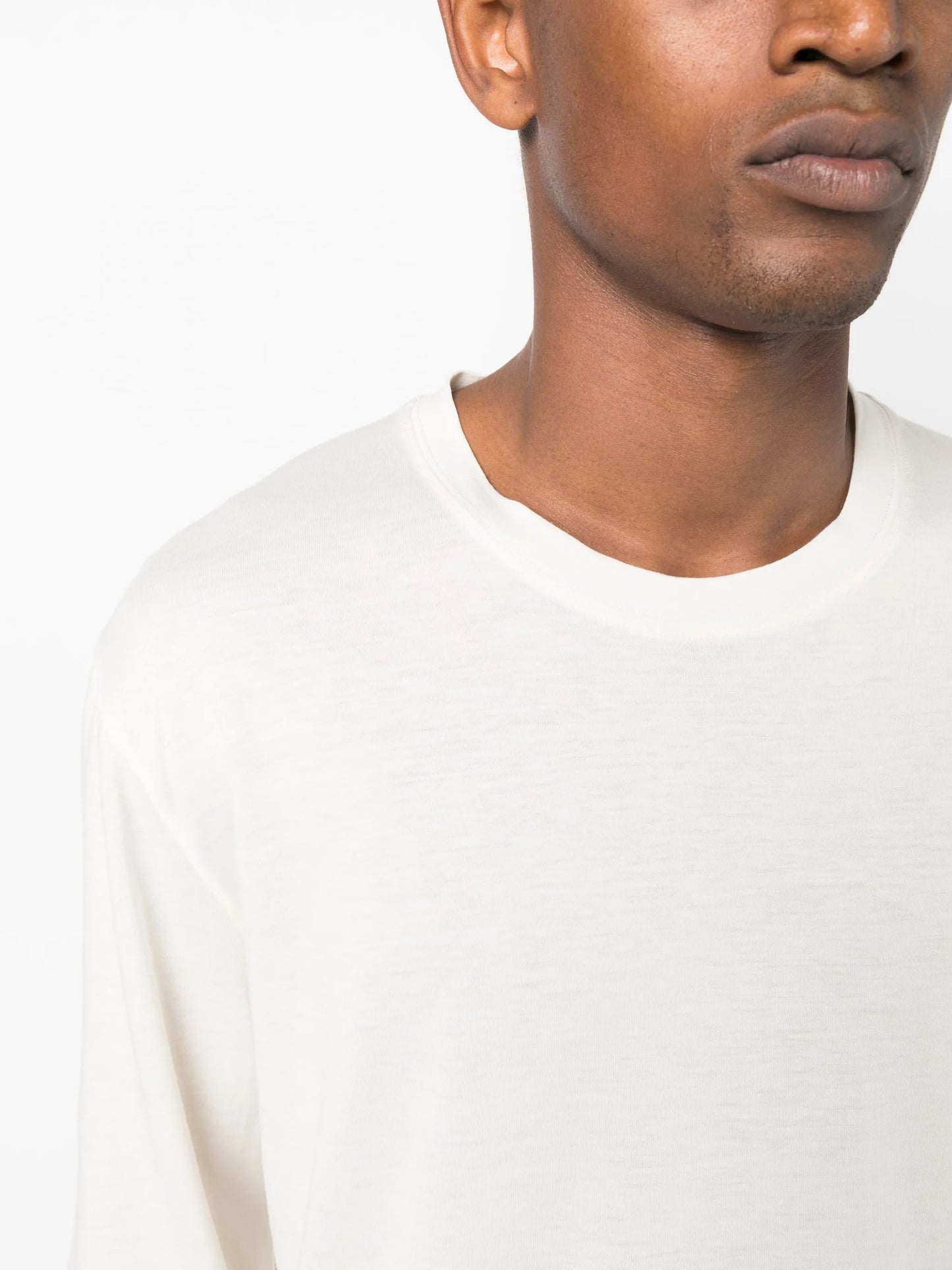 mélange long-sleeve T-shirt