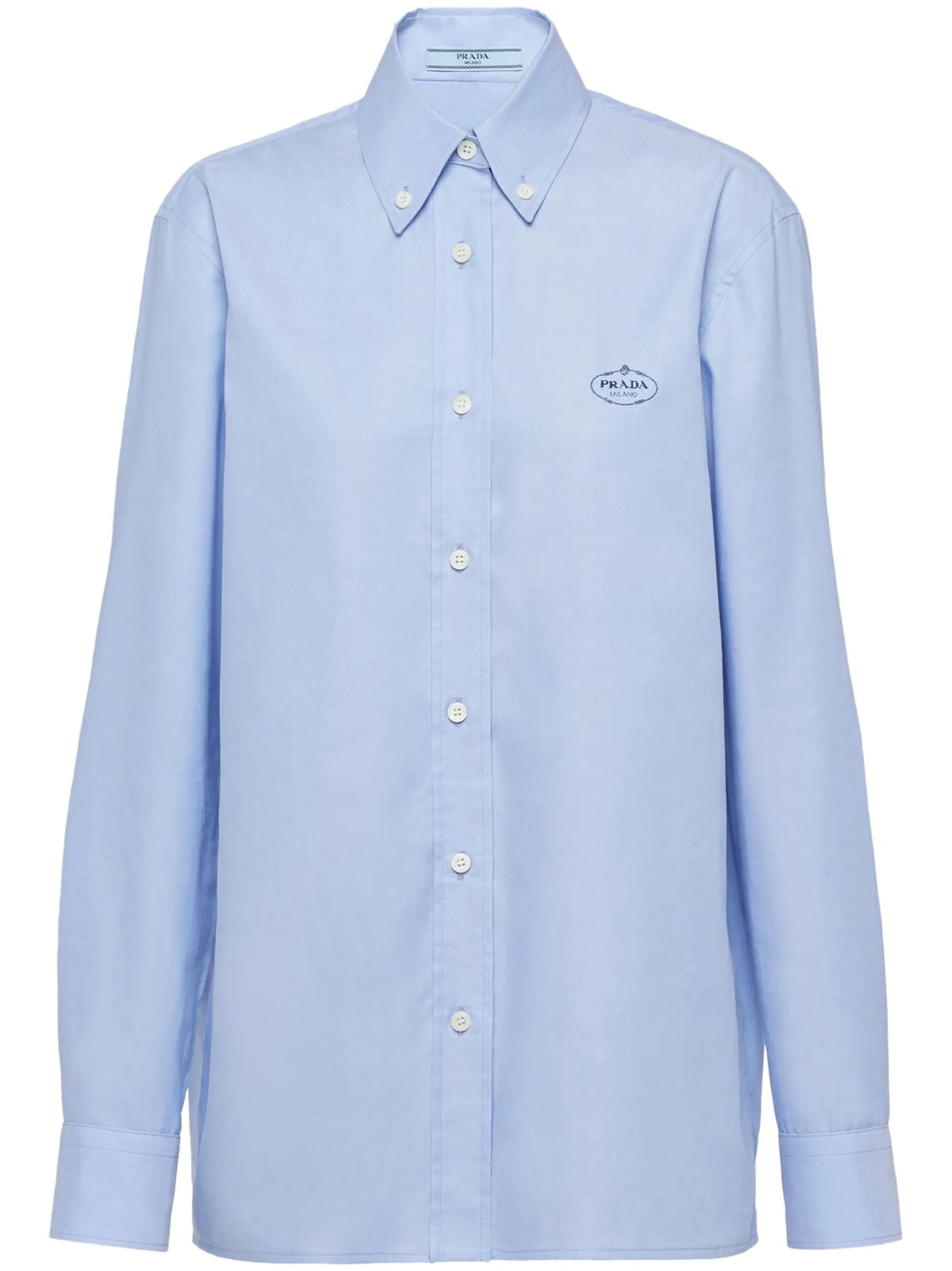 logo-print Oxford shirt