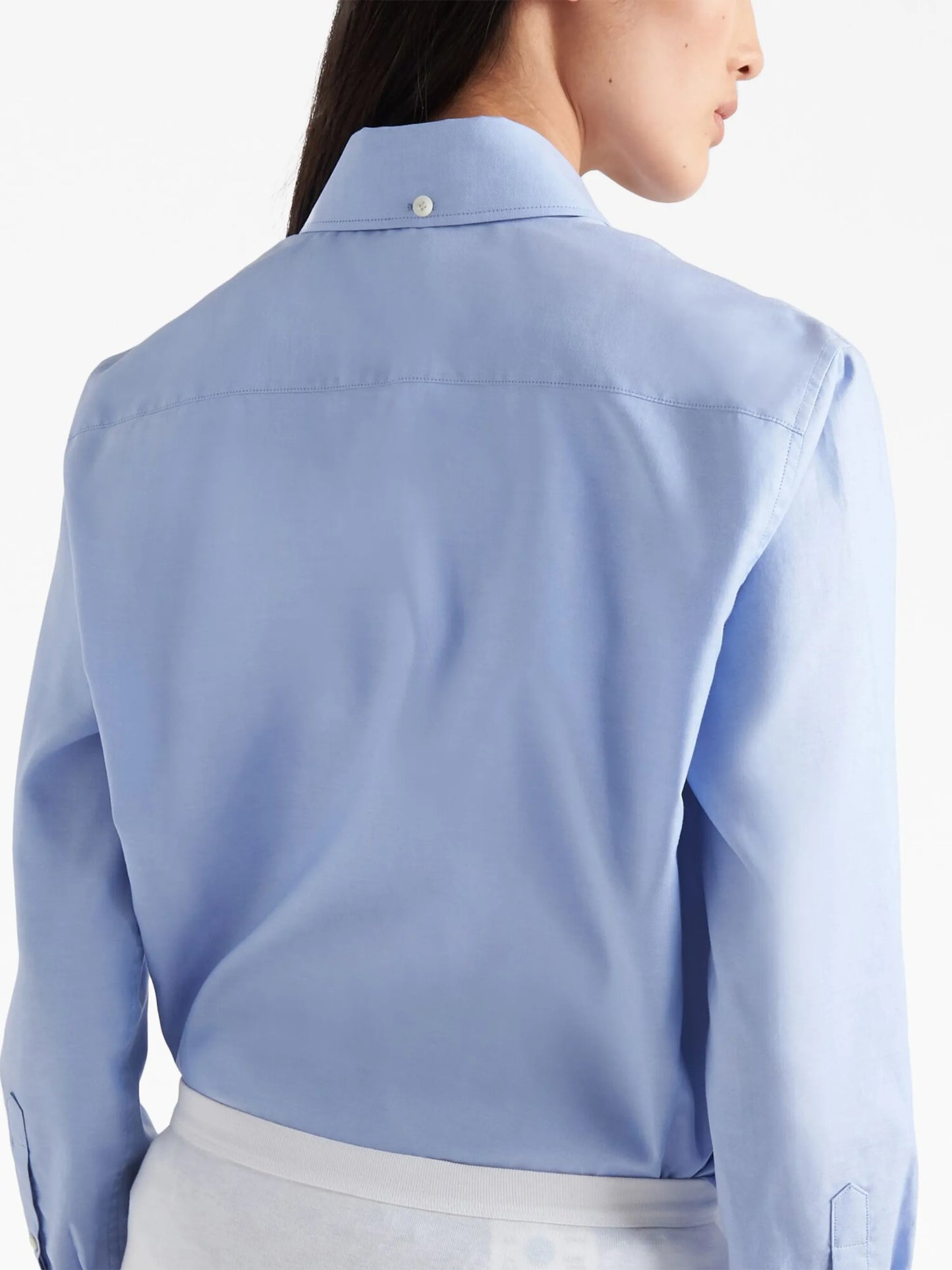 logo-print Oxford shirt