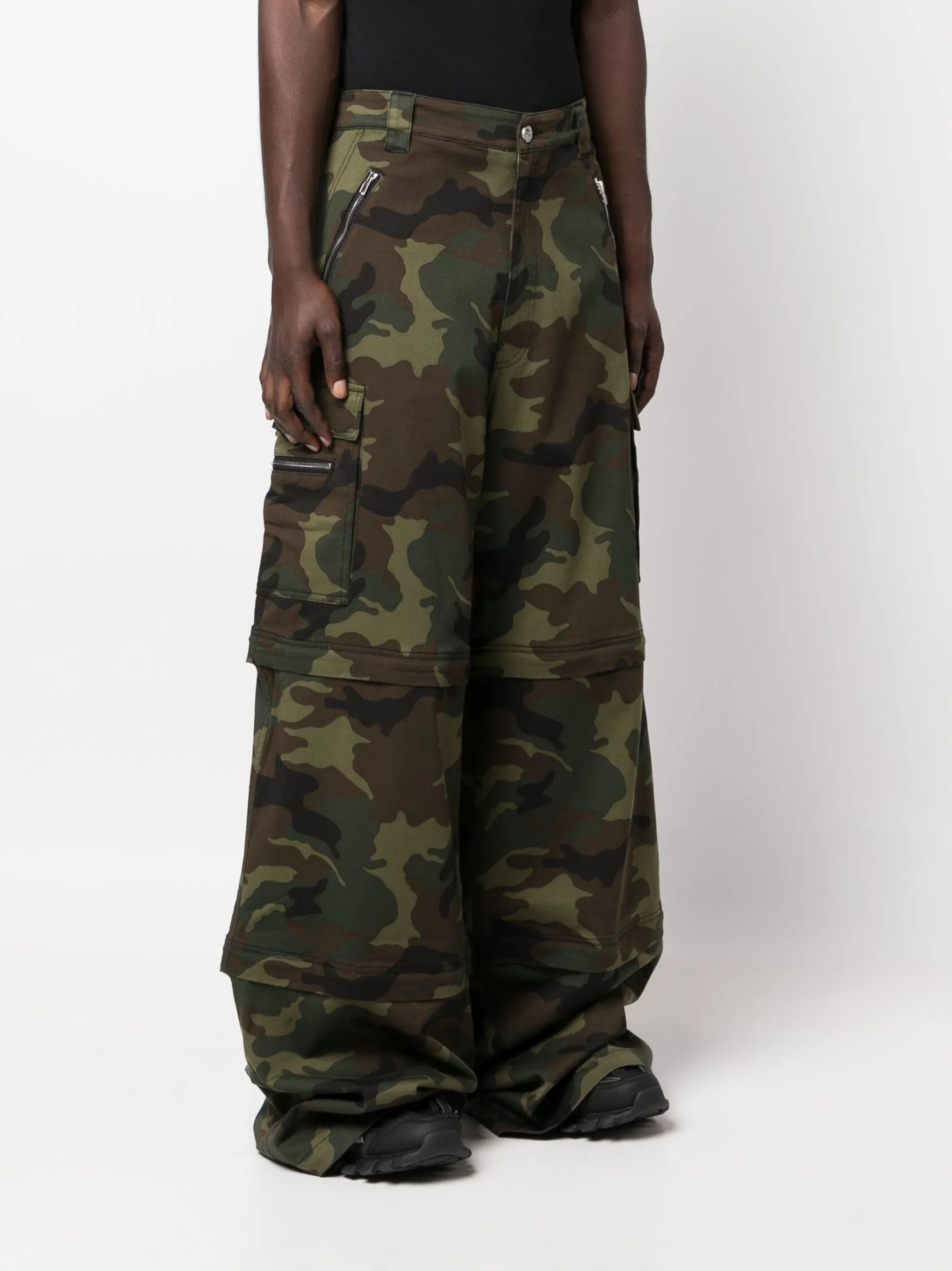 Transformer camouflage cargo trousers