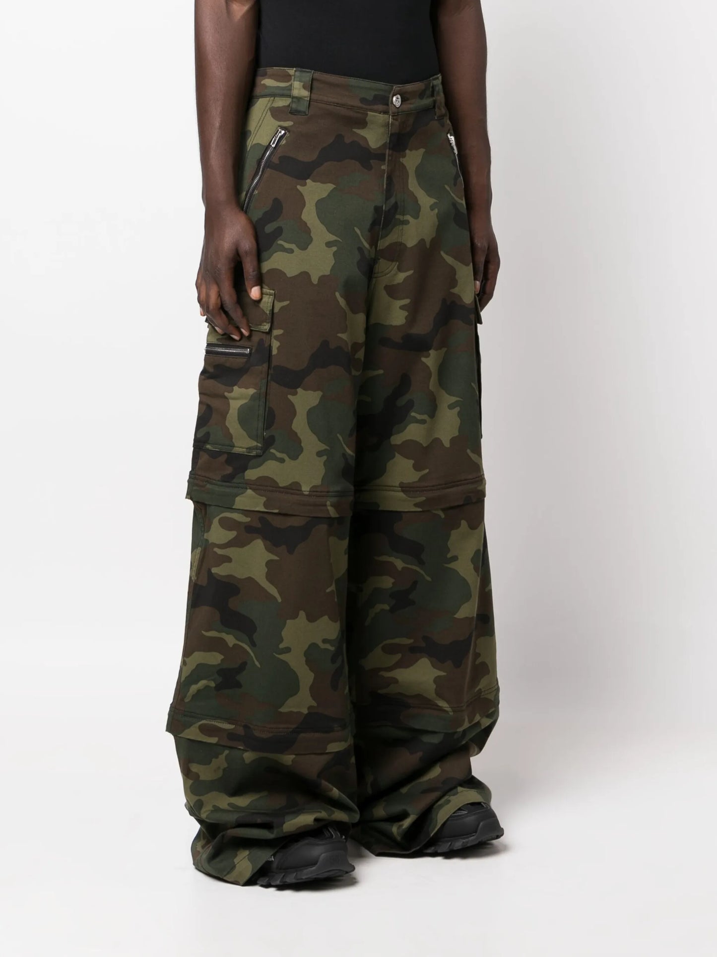 Transformer camouflage cargo trousers