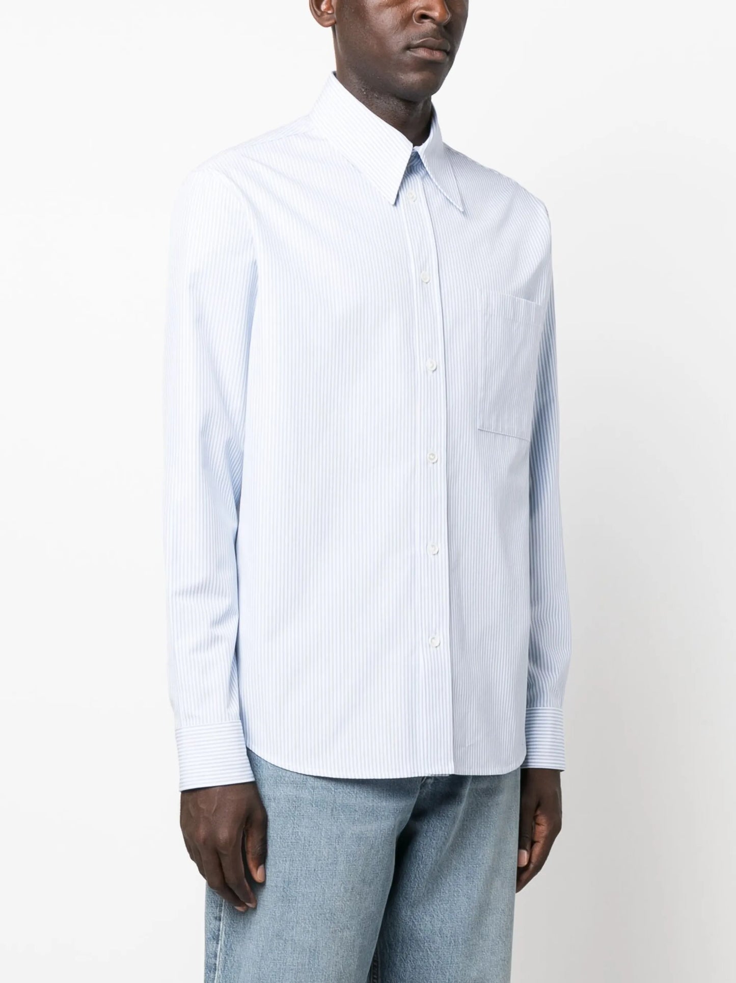 striped long-sleeve shirt