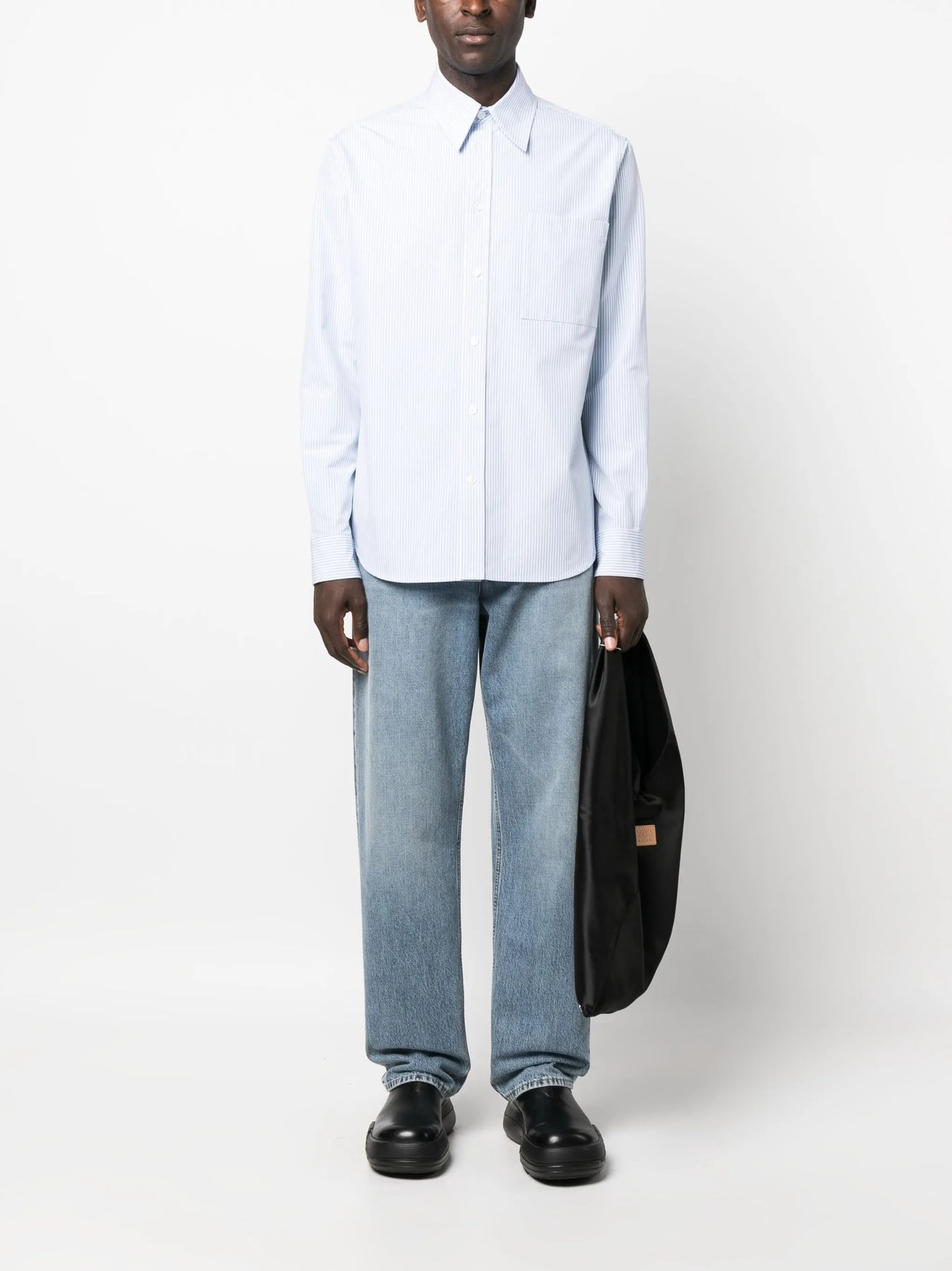 striped long-sleeve shirt